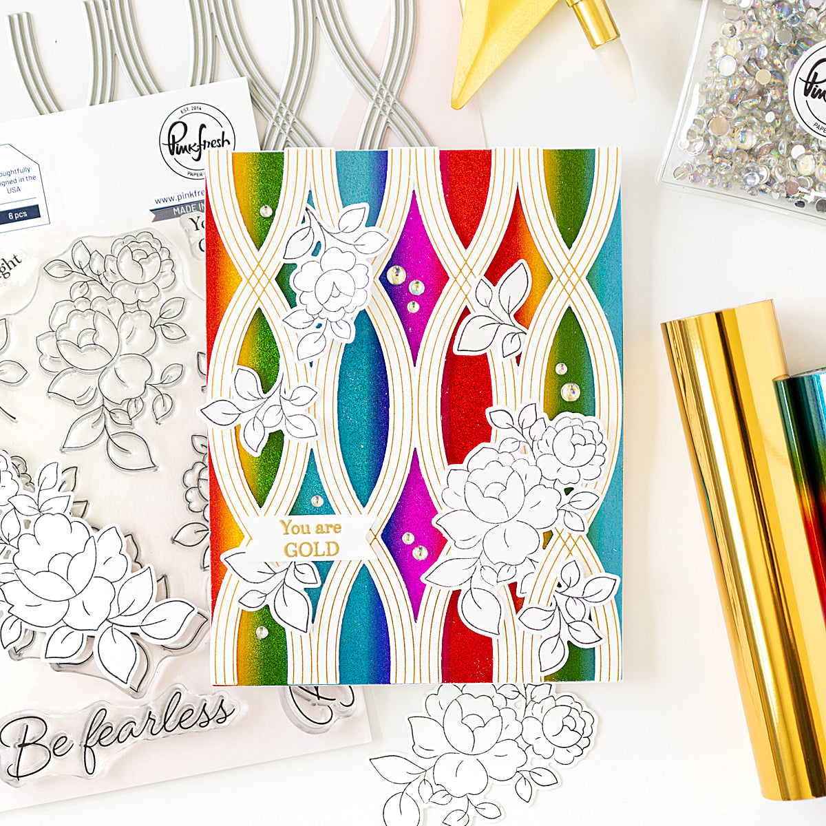 Twist Pattern press plate – Pinkfresh Studio