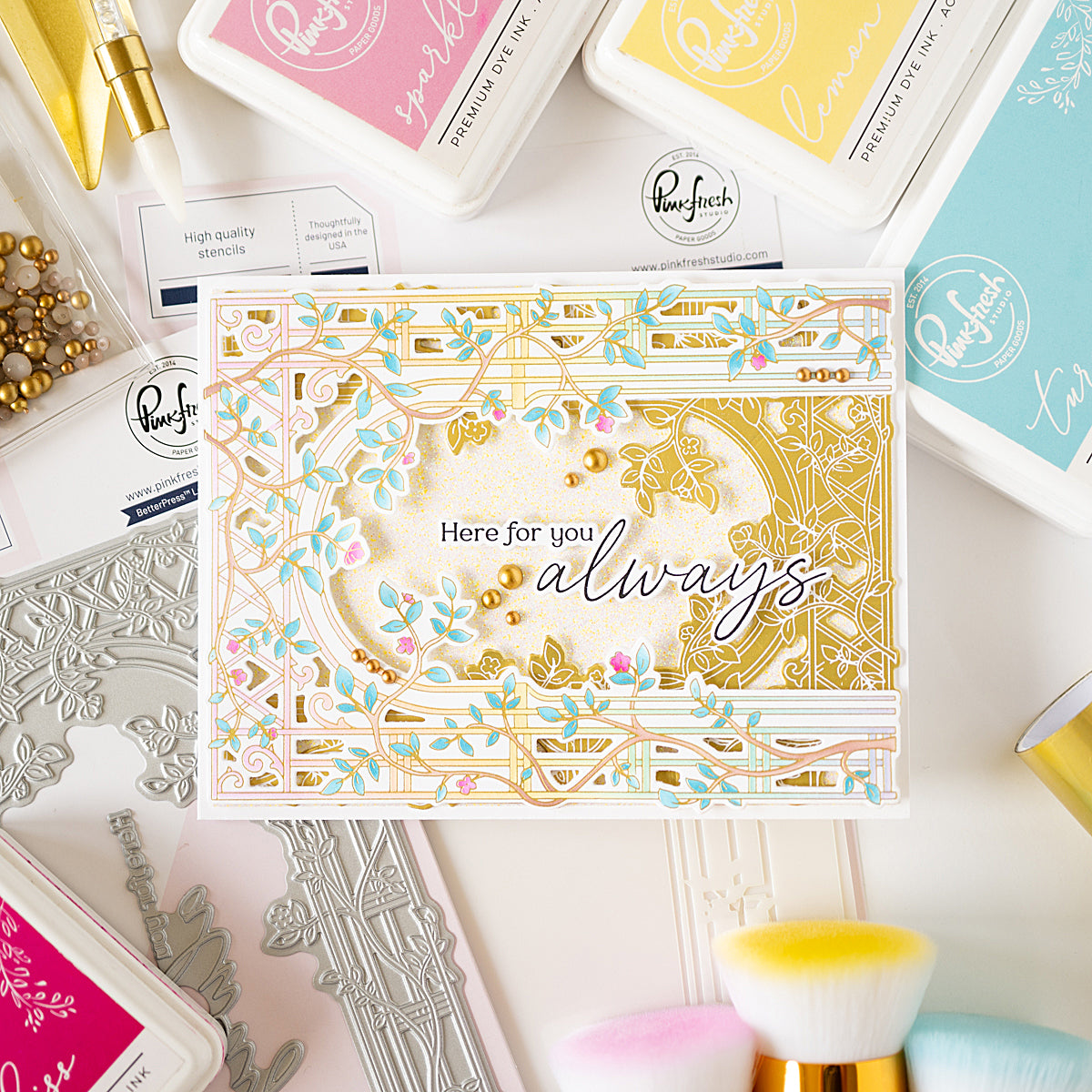 Blooming Arch press plate – Pinkfresh Studio