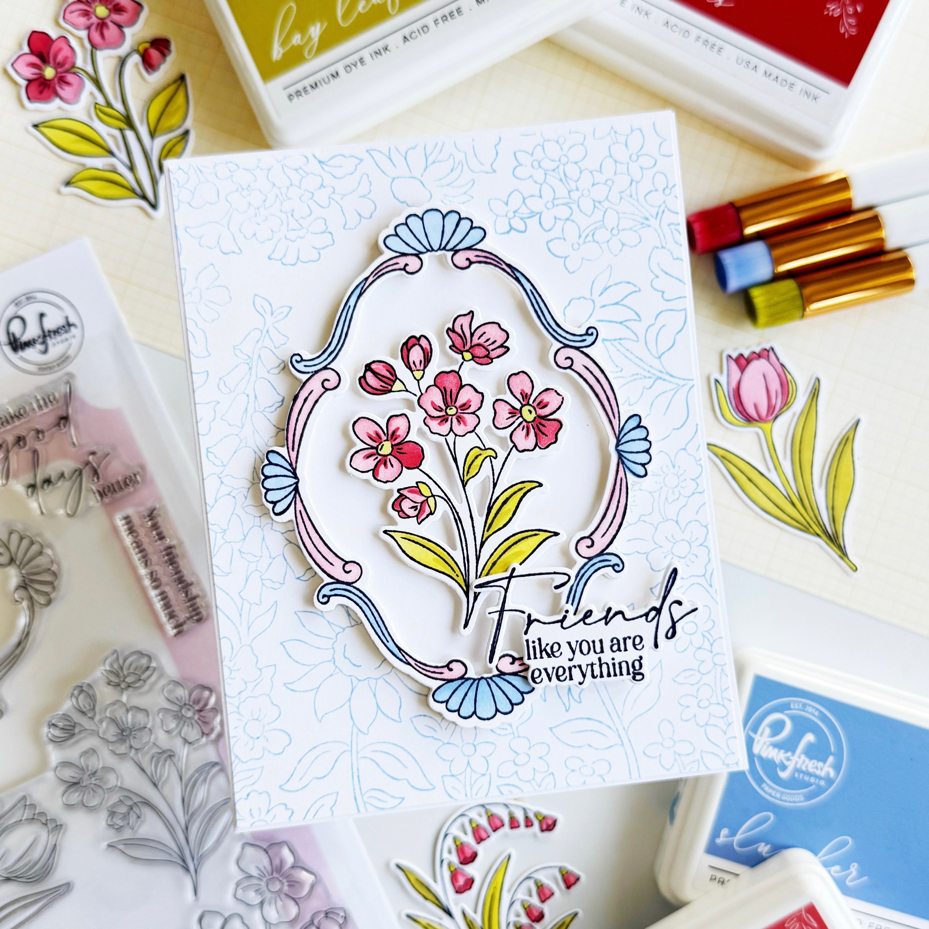 Blossom Medallion stencil