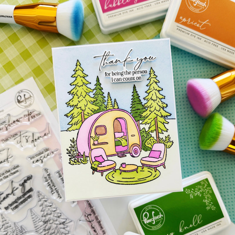 Retro Camp Days stamp