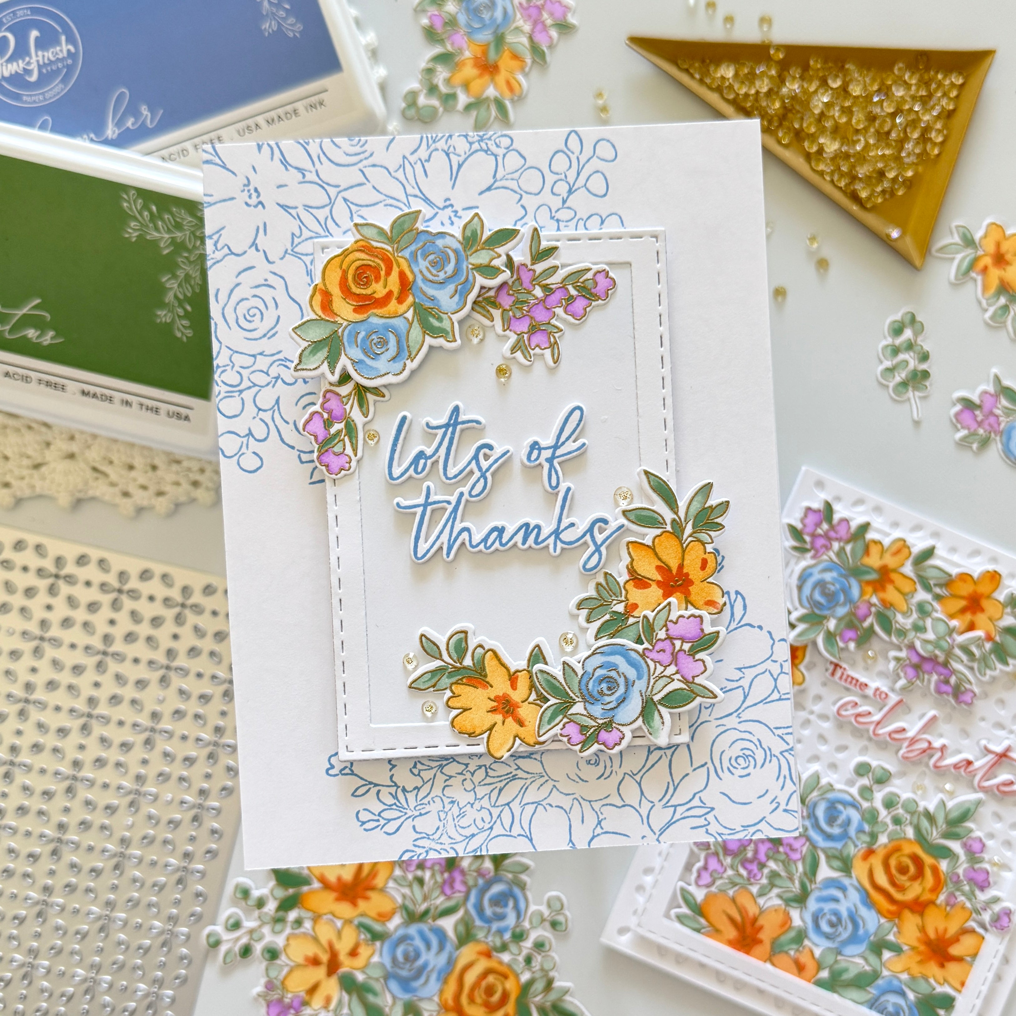 Cozy Blooms stamp