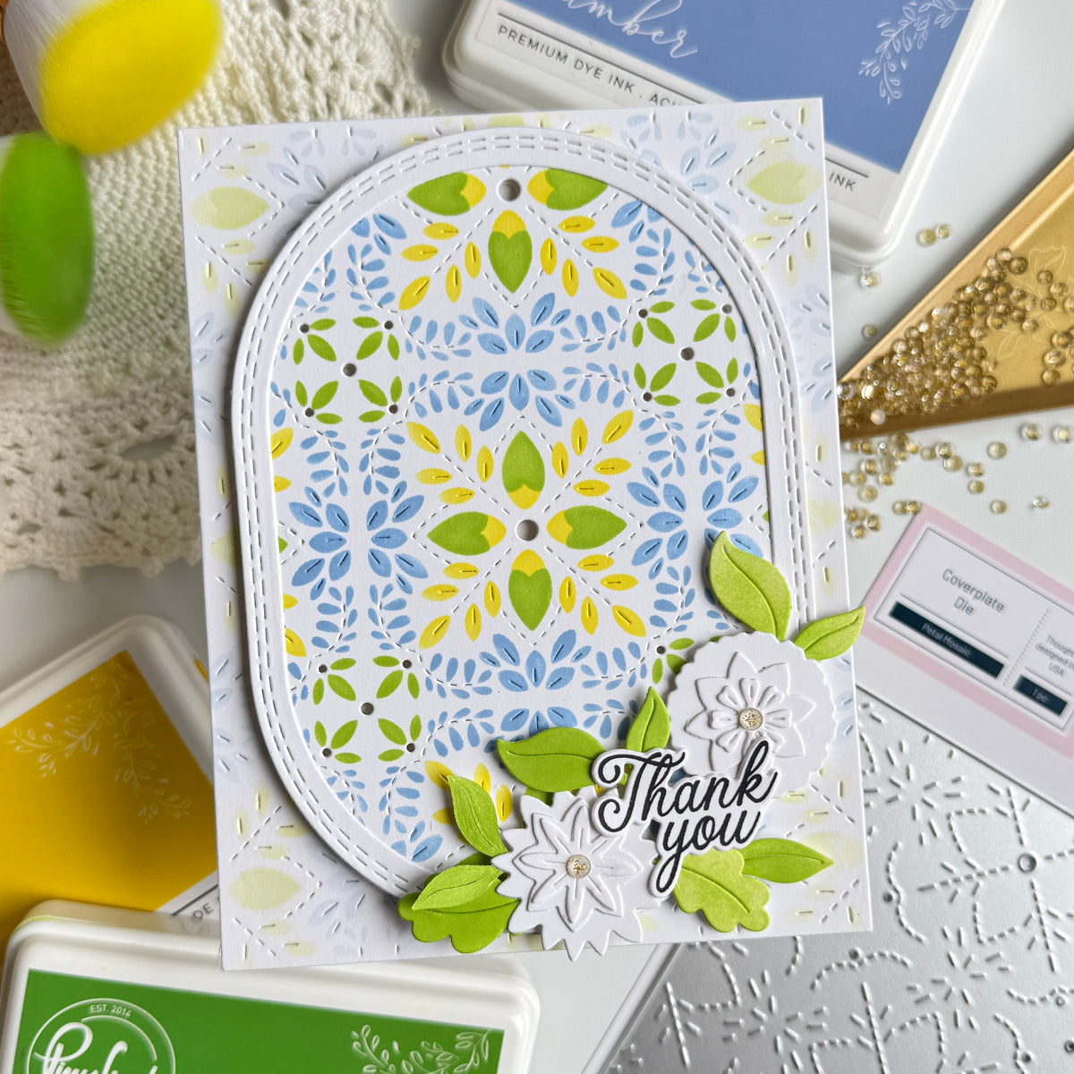 Petal Mosaic coverplate die