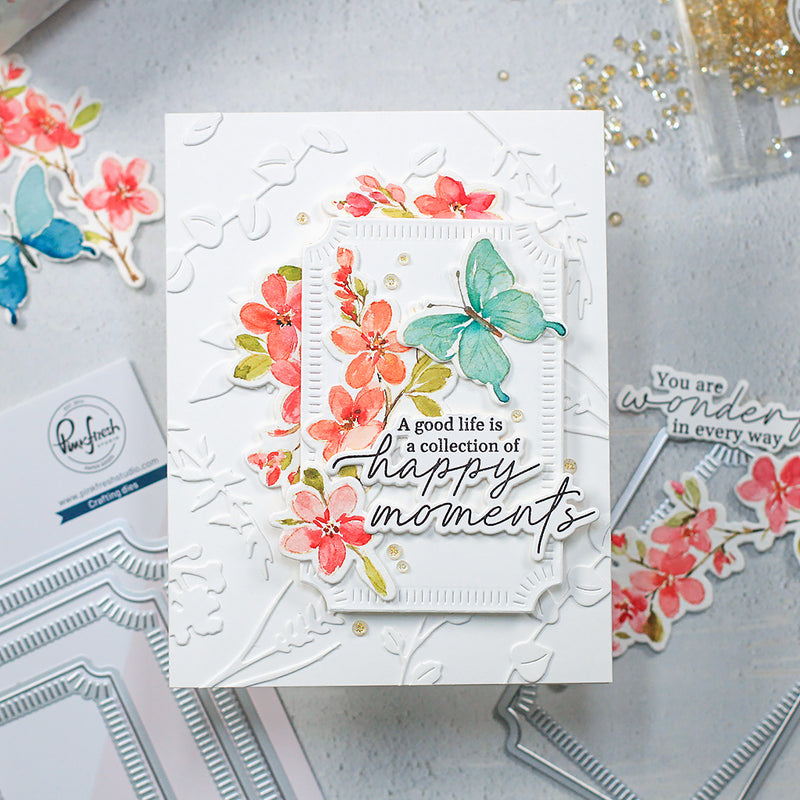 Fluttering Butterflies stamp