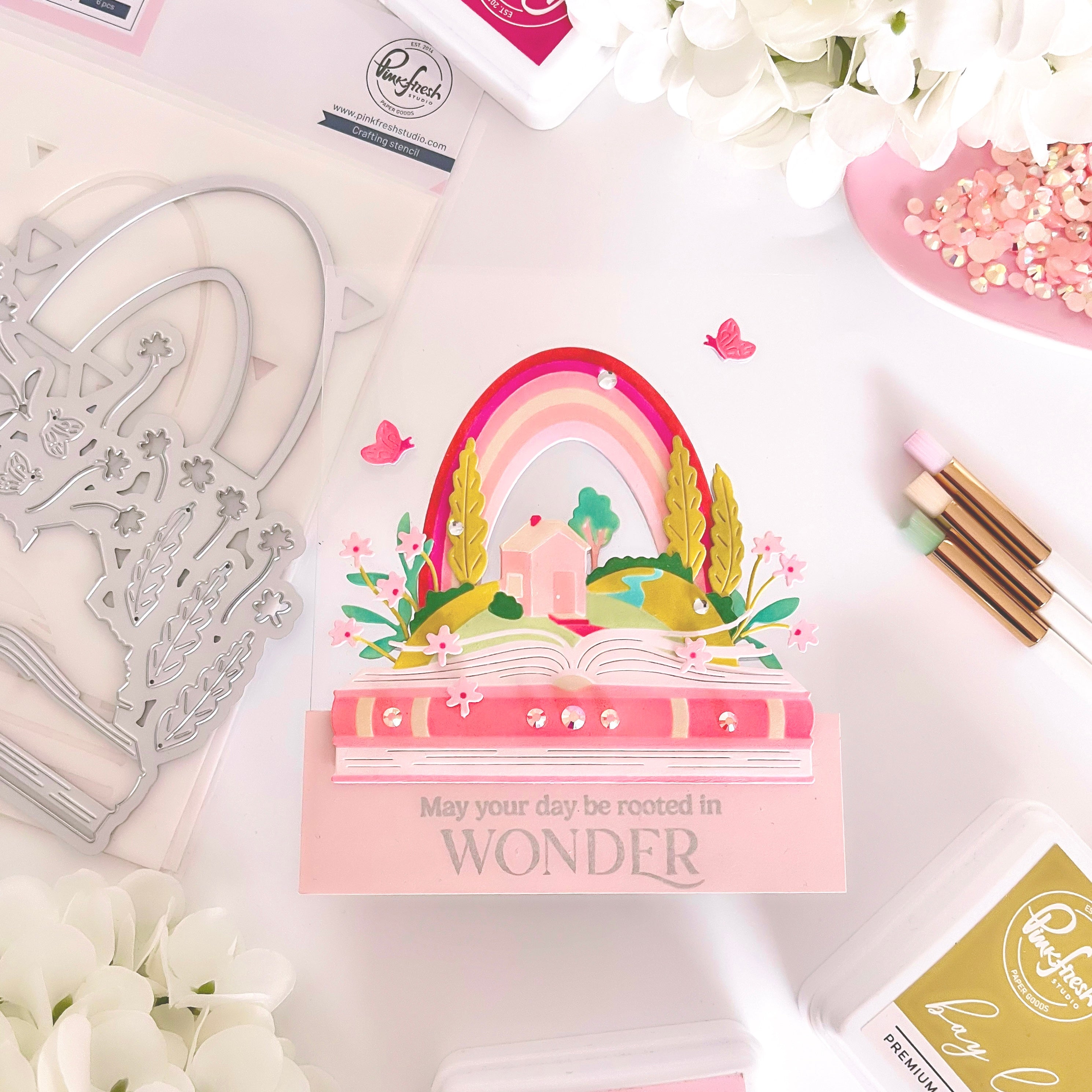 Rooted in Wonder stamp – Pinkfresh Studio