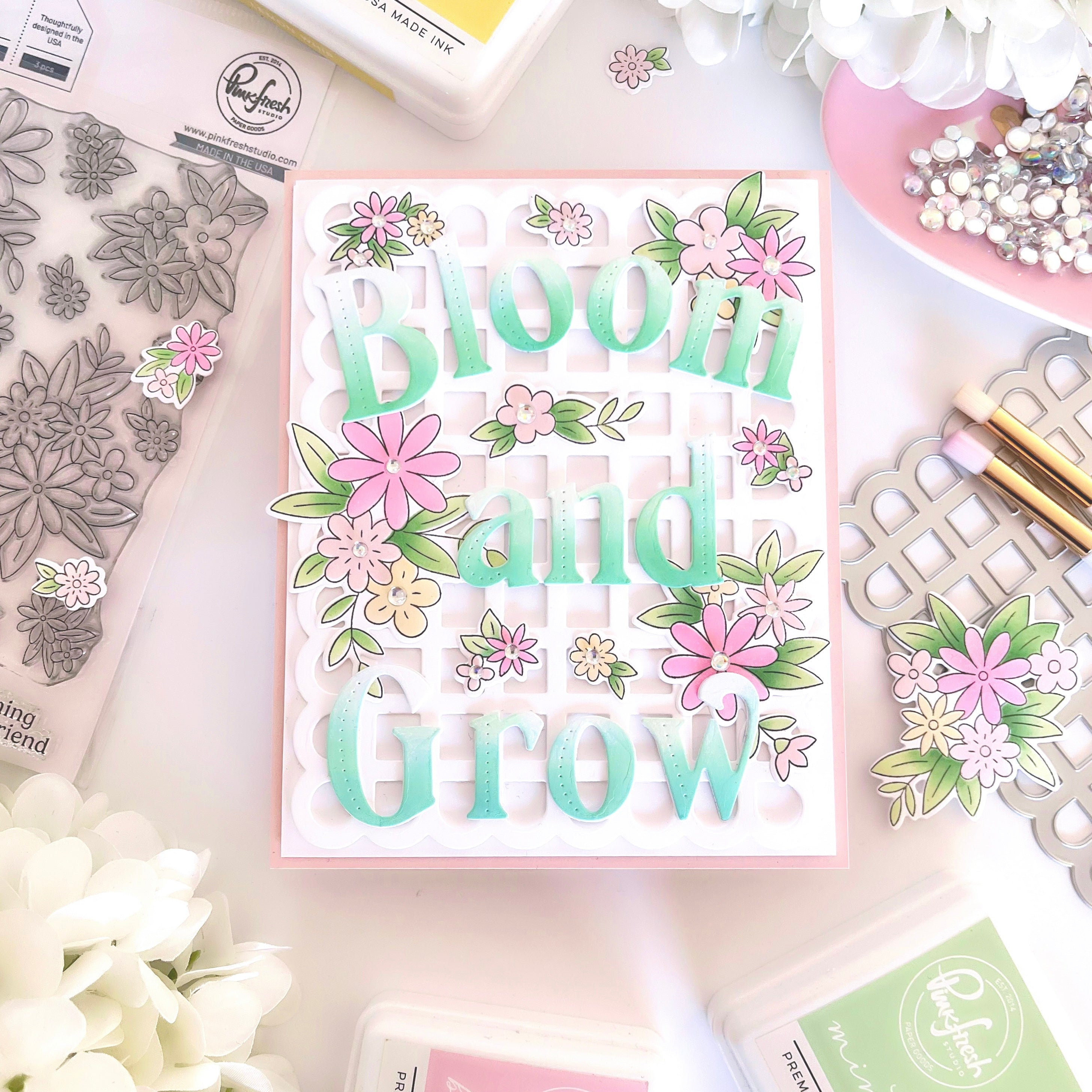 Cheerful Blossoms die – Pinkfresh Studio