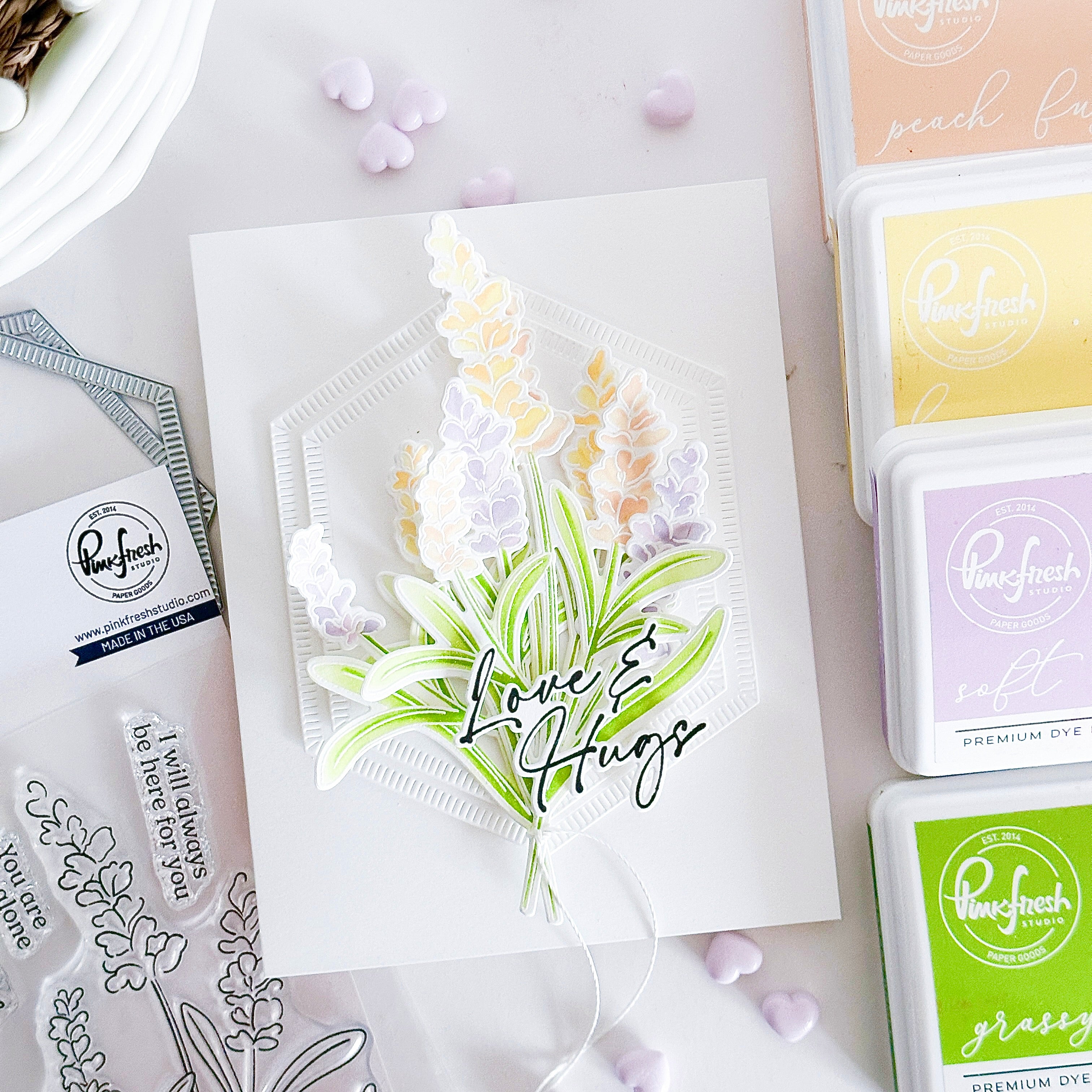 Essentials: Nested Hexagons Blanket Stitched die – Pinkfresh Studio