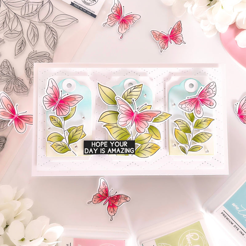 Fluttering Butterflies stencil