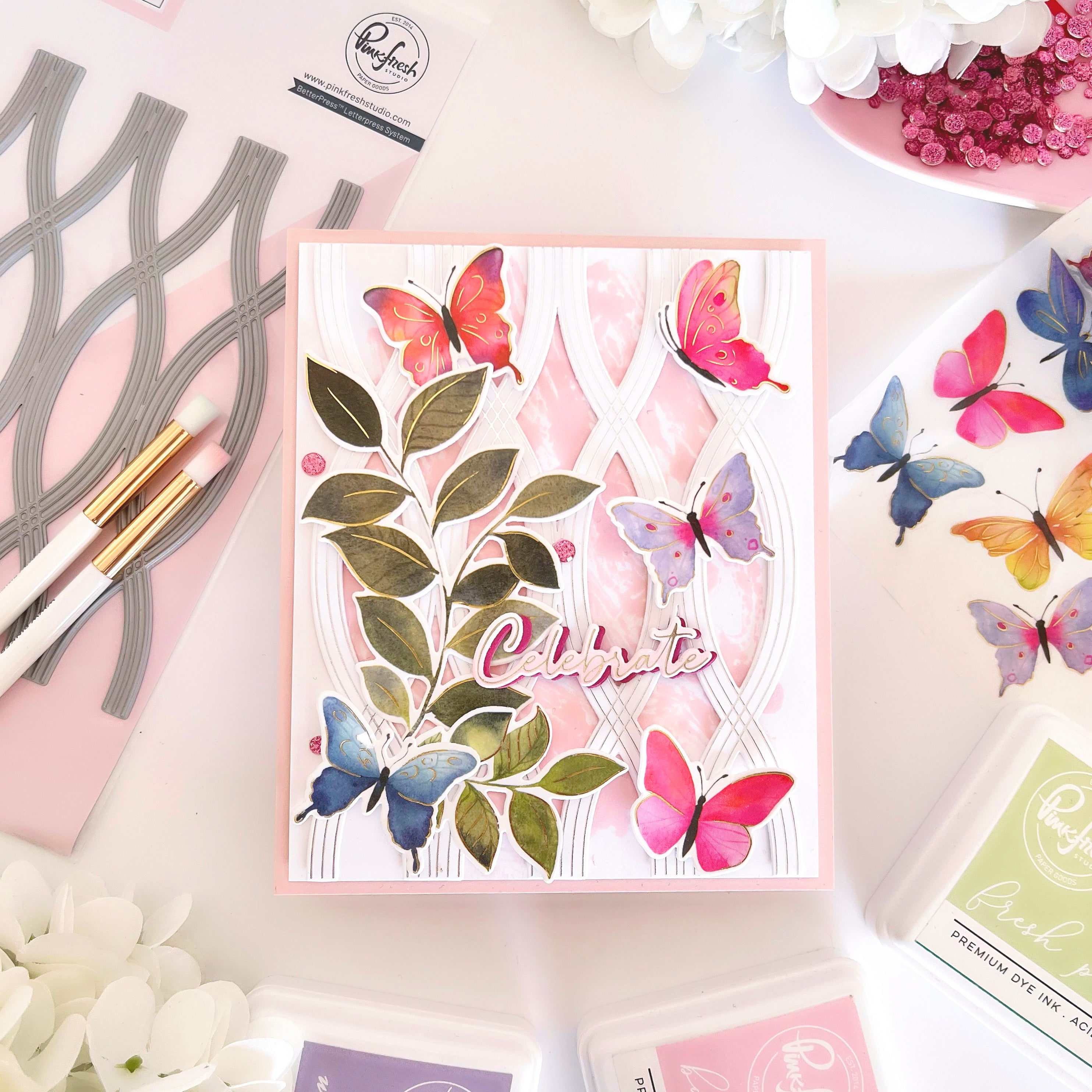 Twist Pattern press plate – Pinkfresh Studio