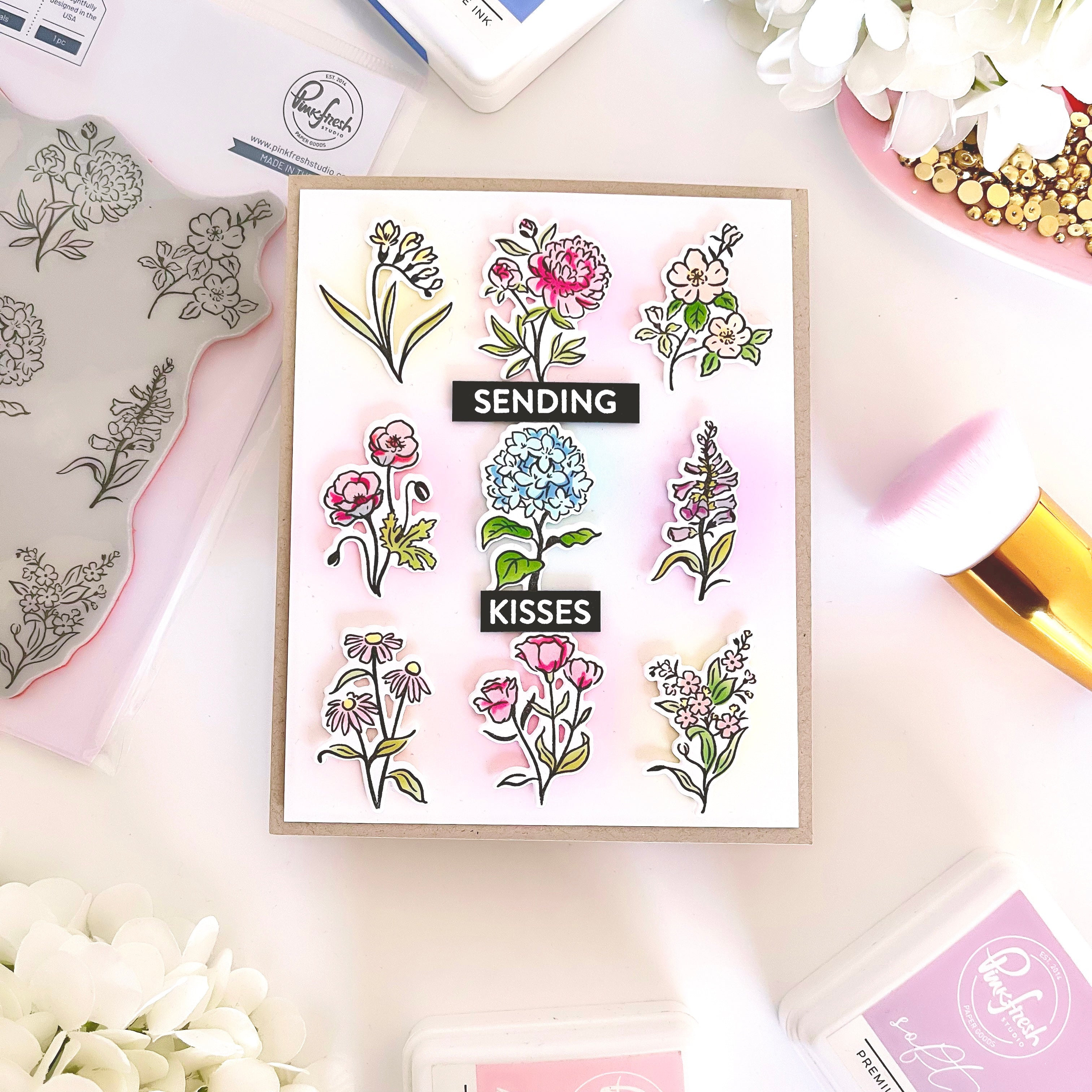Beautiful Botanicals cling stamp – Pinkfresh Studio
