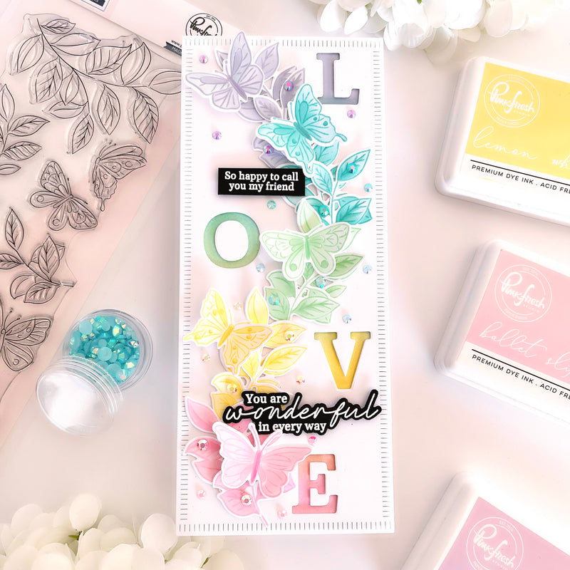 Fluttering Butterflies stamp