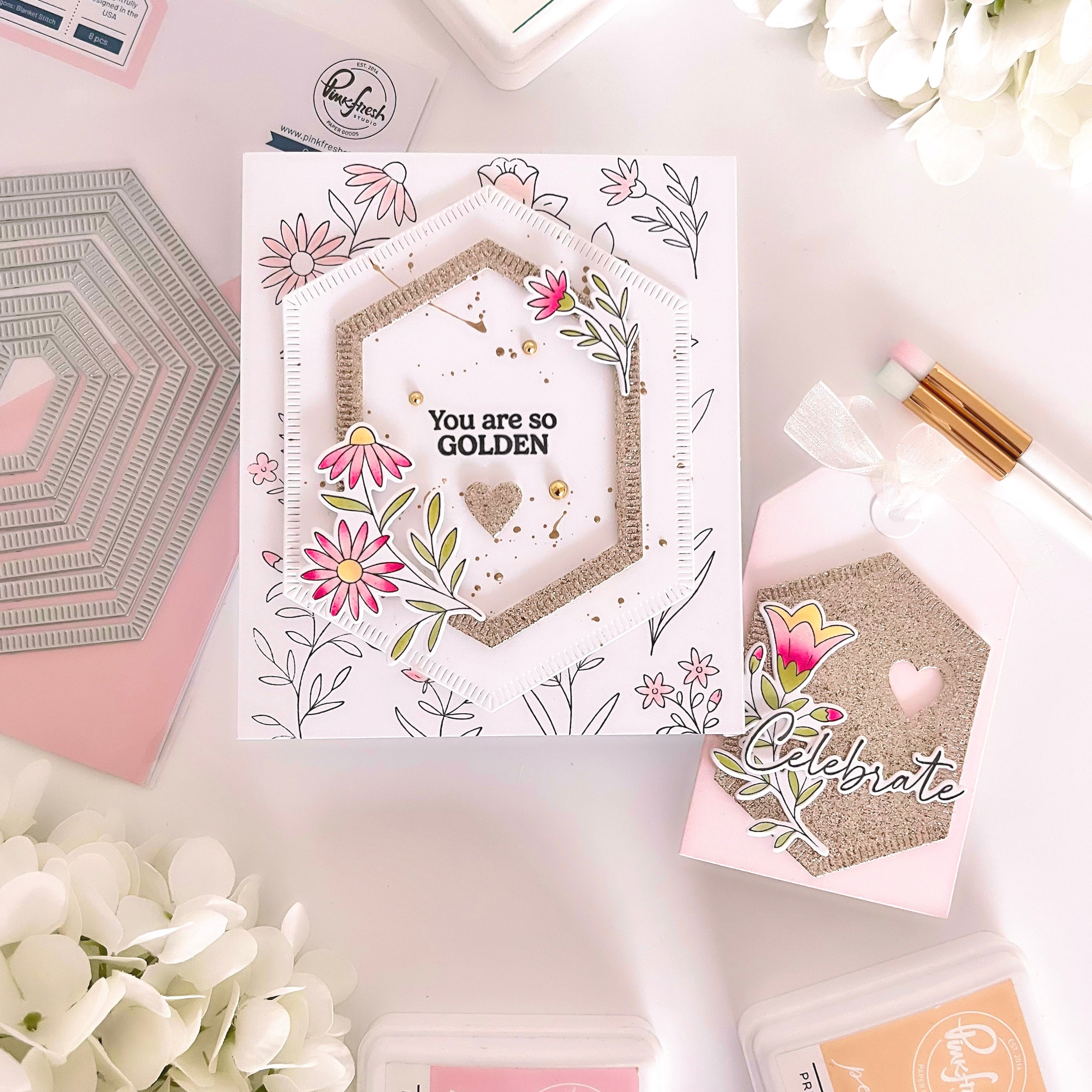 Print Shop: Modern Botanicals cling stamp – Pinkfresh Studio