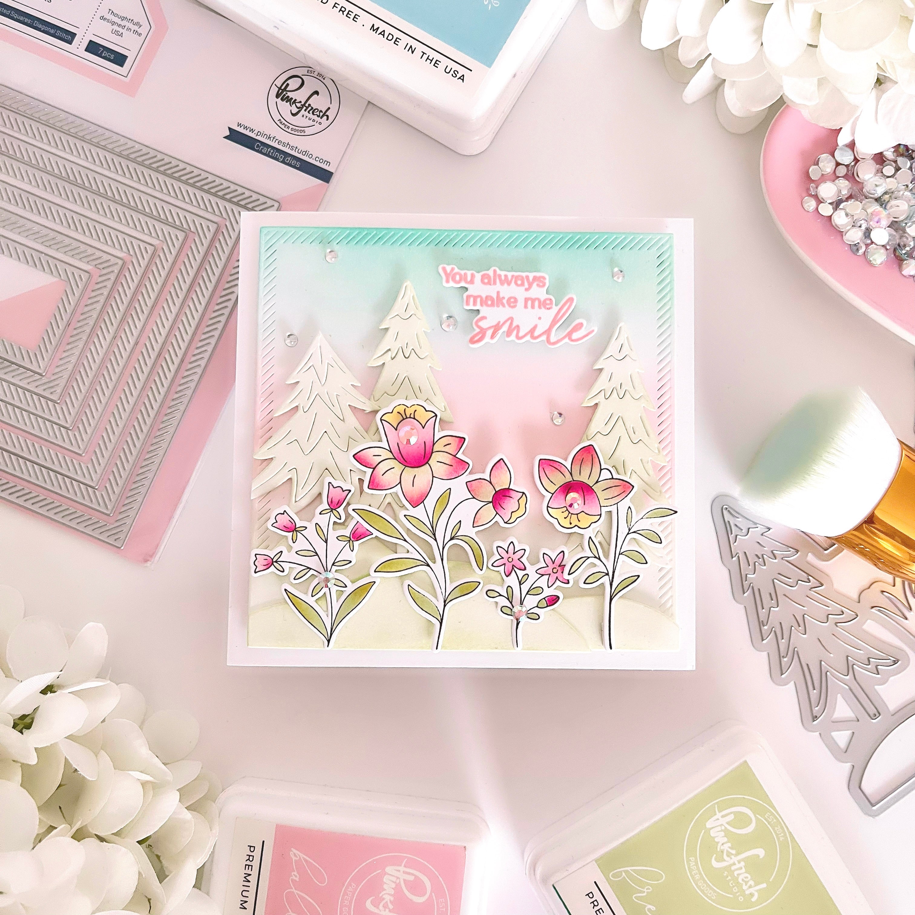 Print Shop: Modern Botanicals die – Pinkfresh Studio