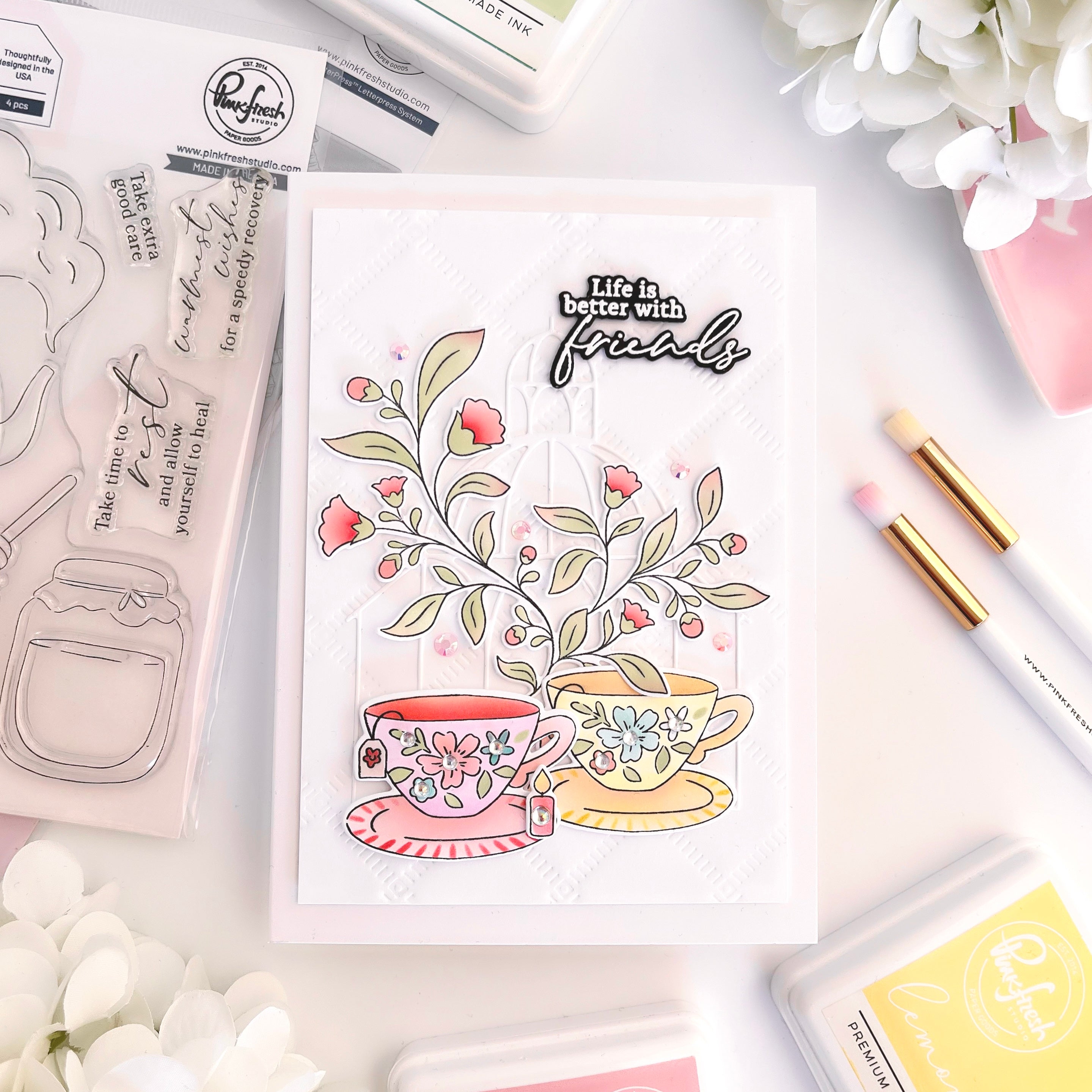 Beautiful Day stencil – Pinkfresh Studio