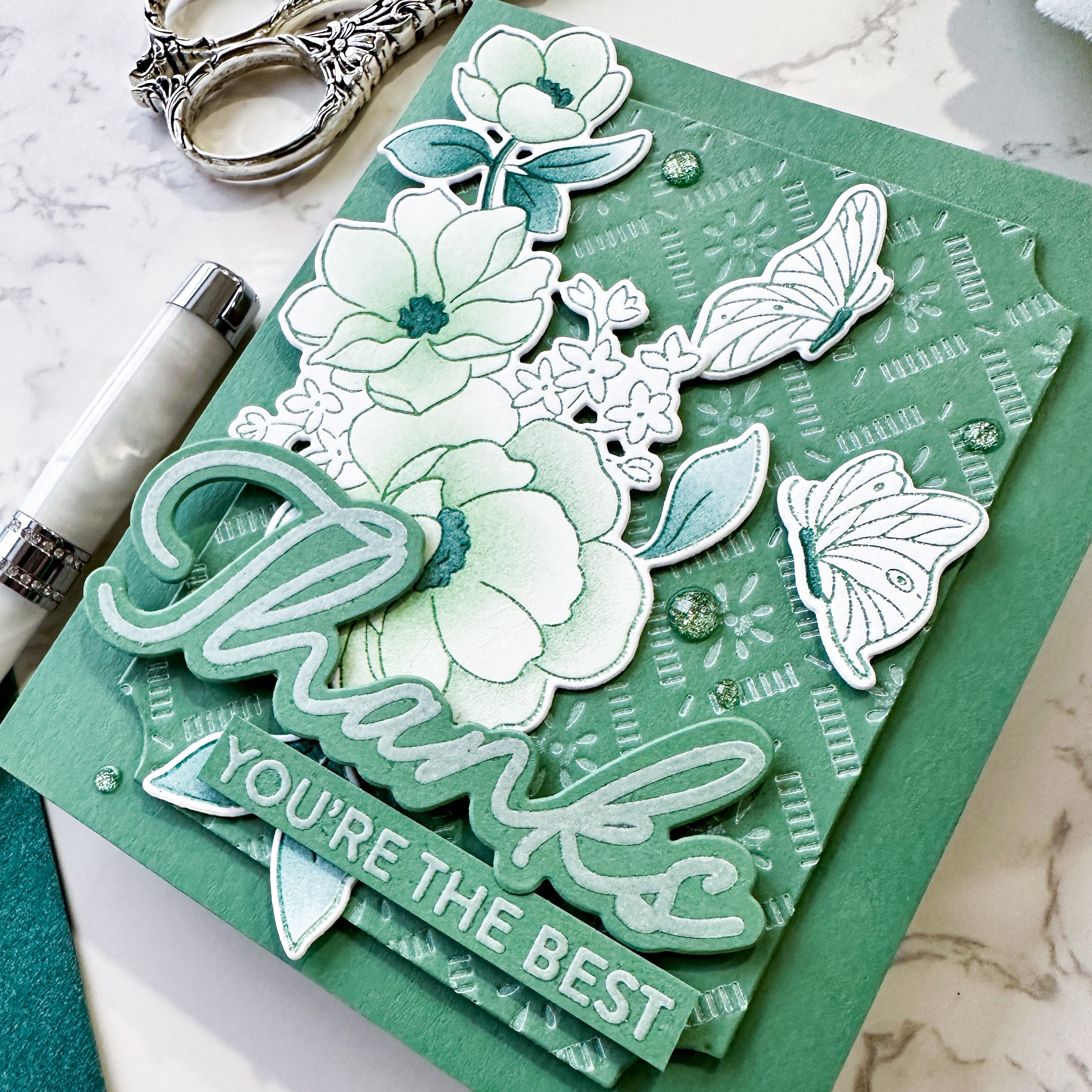 Butterflies in Bloom stamp