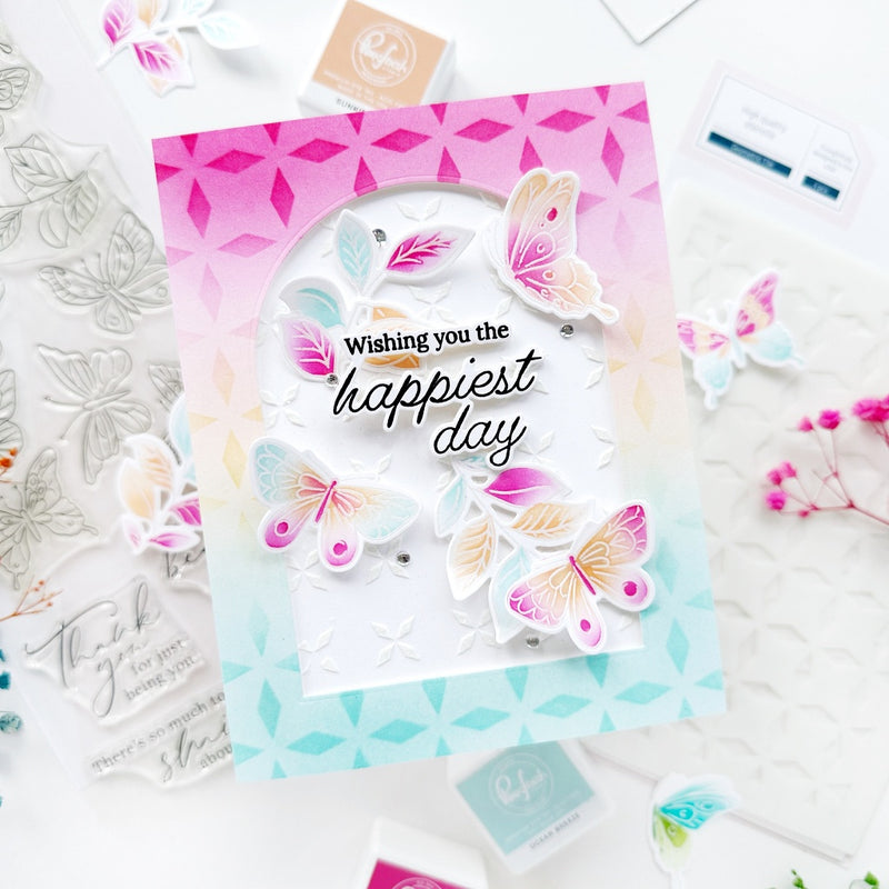 Fluttering Butterflies stamp