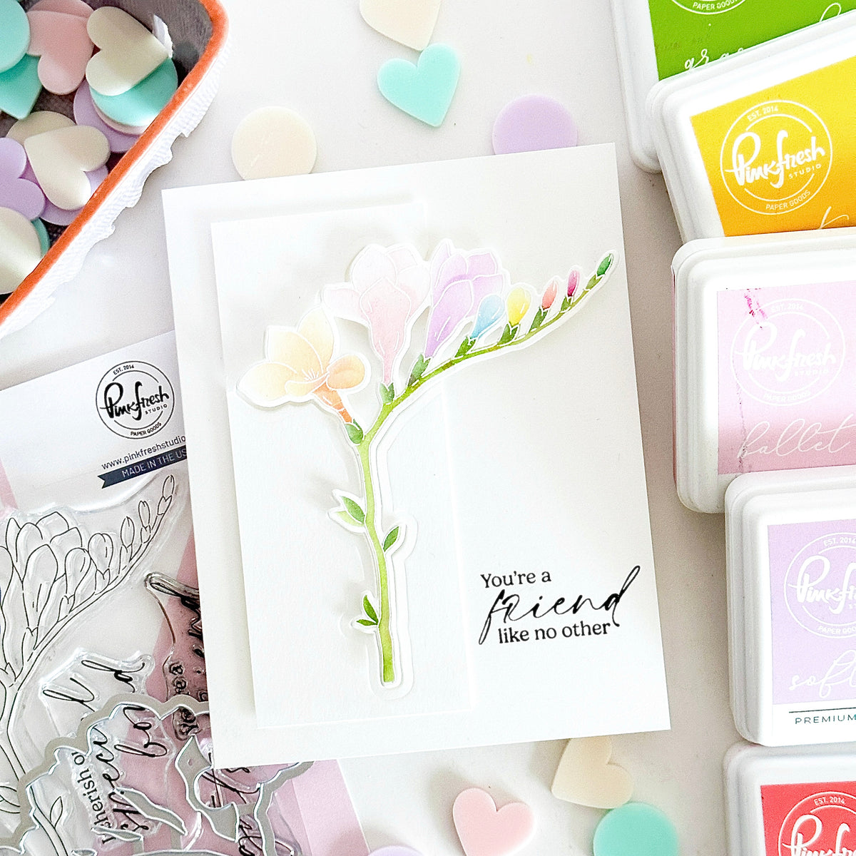 Freesia Flourish stamp