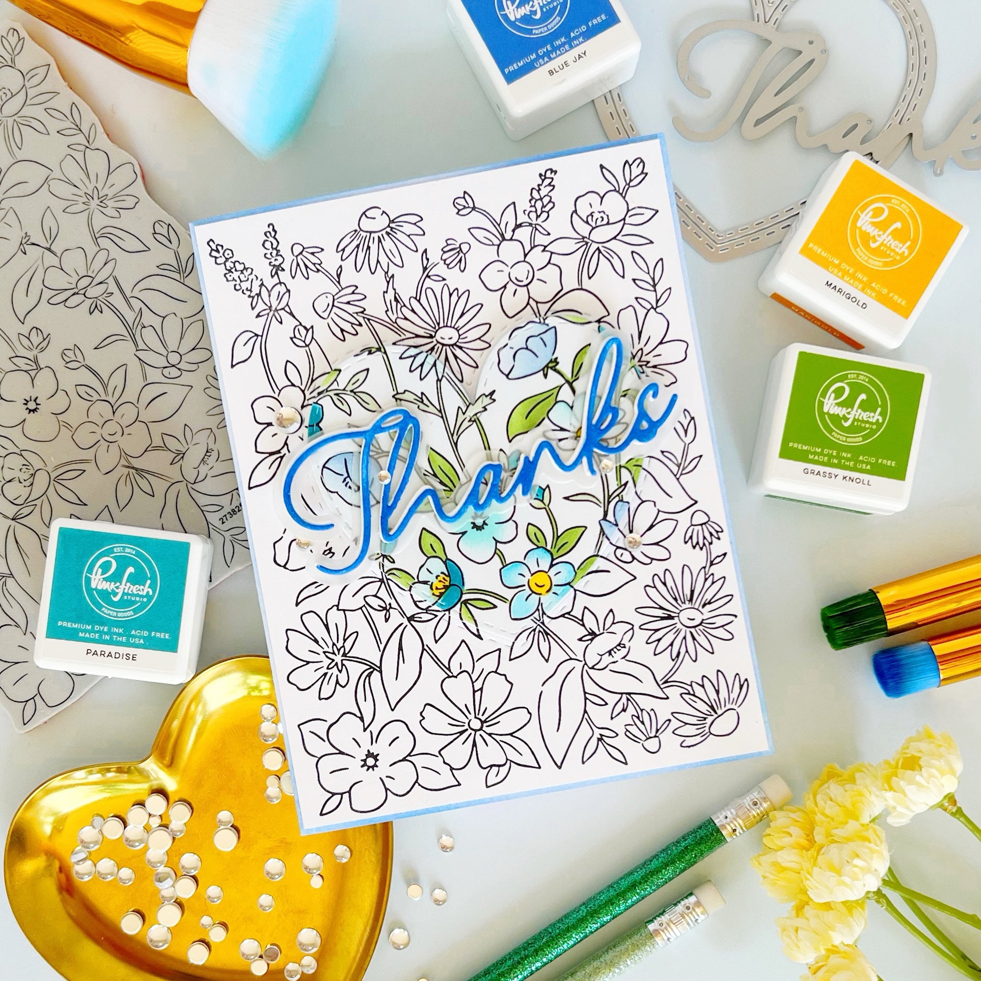 Garden Medley stencil