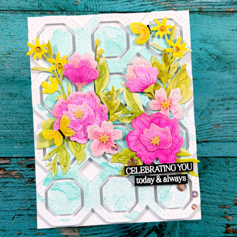 Golden Poppies stencil