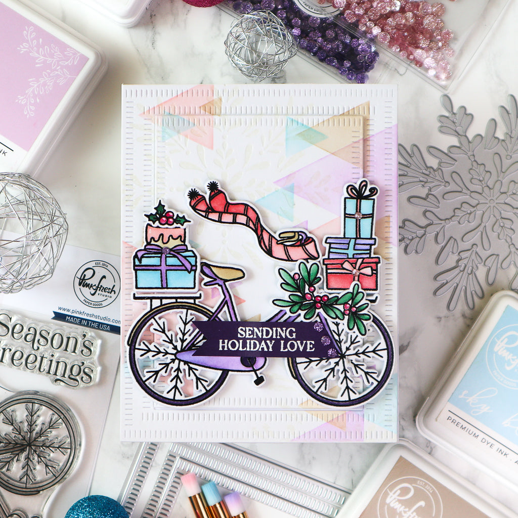 Overlapping Triangles stencil – Pinkfresh Studio