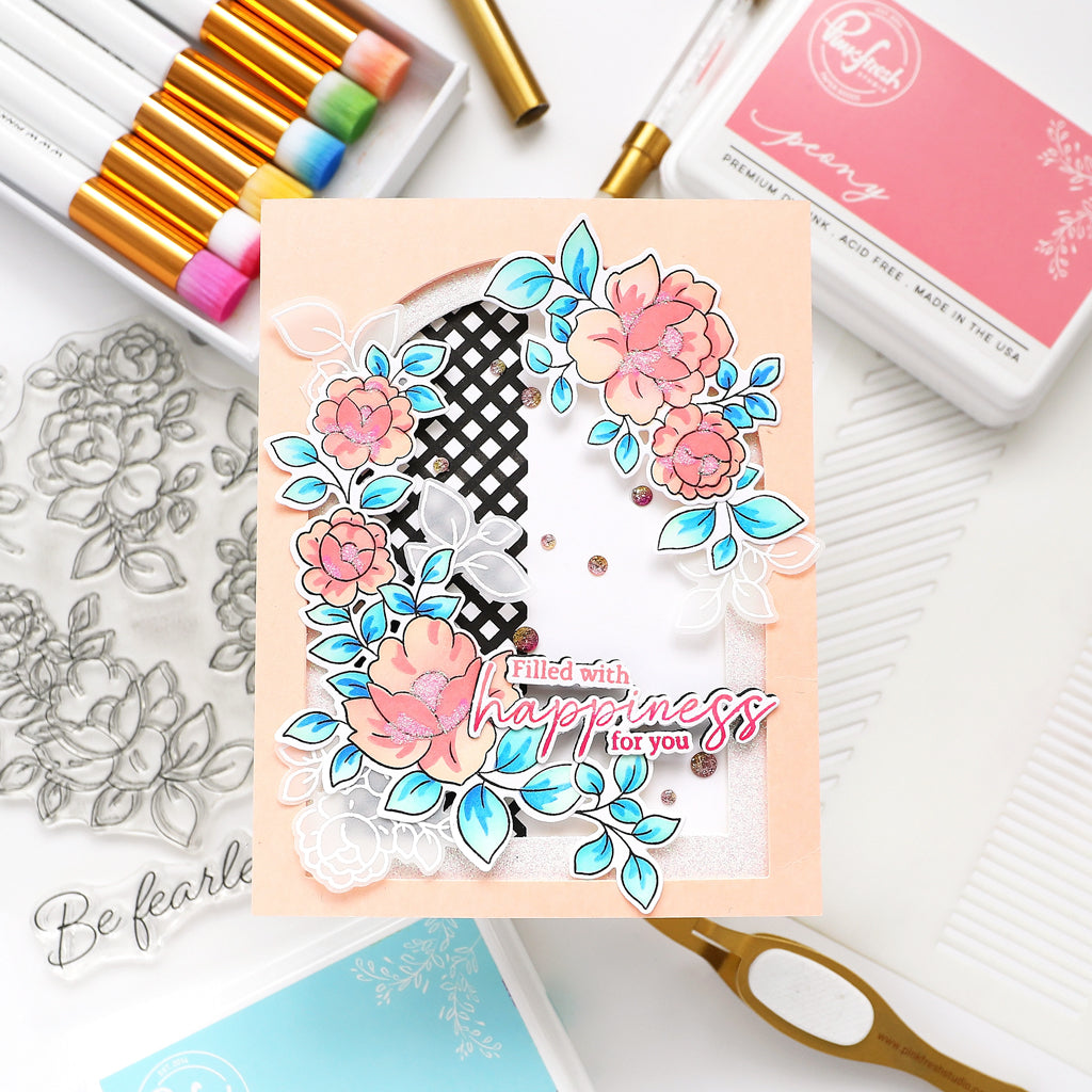 Be Fearless stamp – Pinkfresh Studio