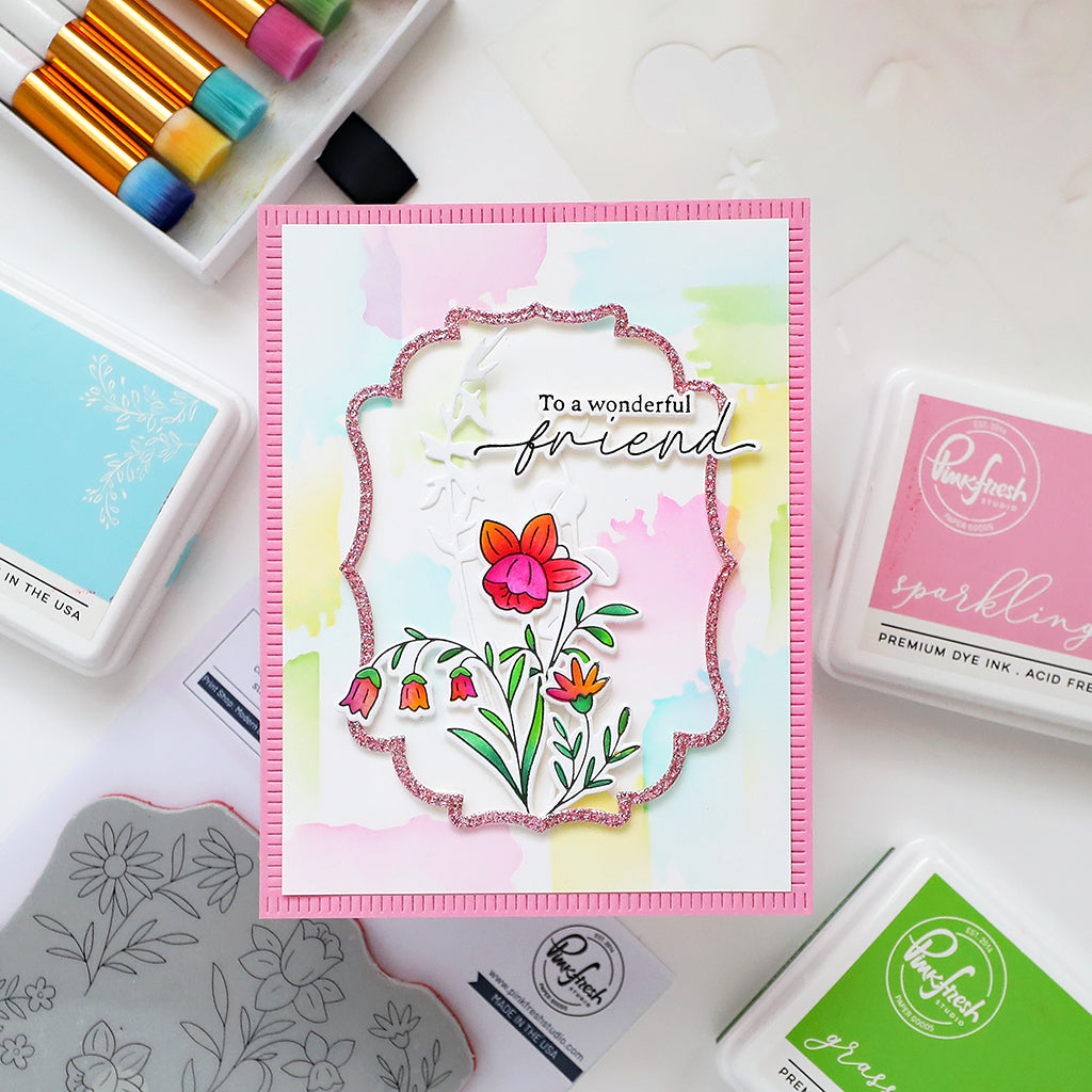 Print Shop: Modern Botanicals die – Pinkfresh Studio