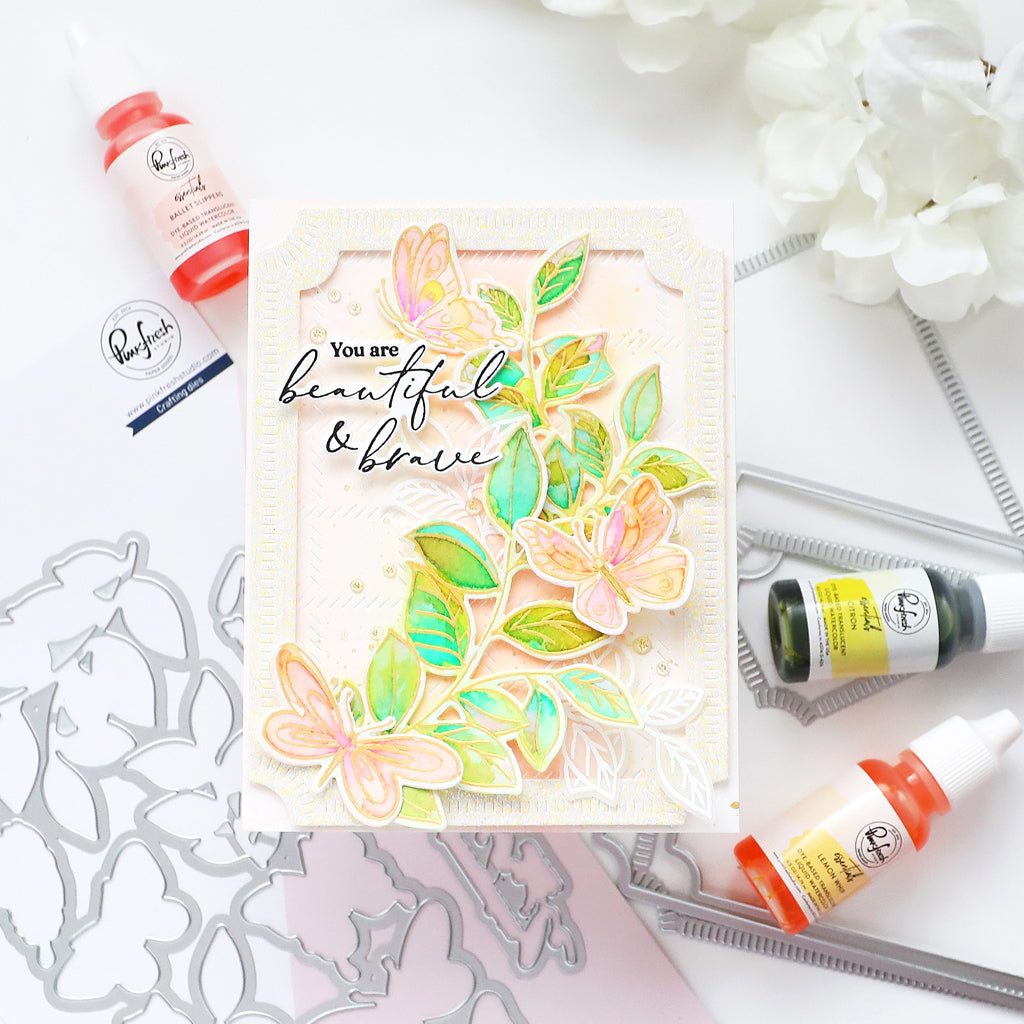 Fluttering Butterflies stamp