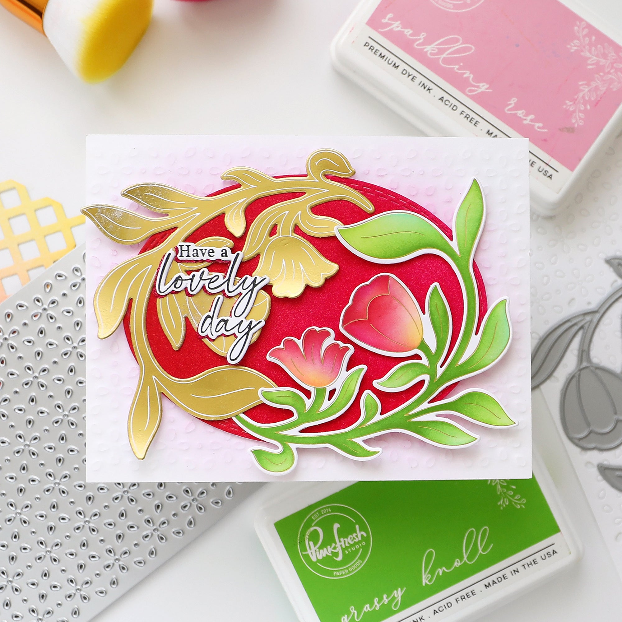 Floral Lattice coverplate die – Pinkfresh Studio