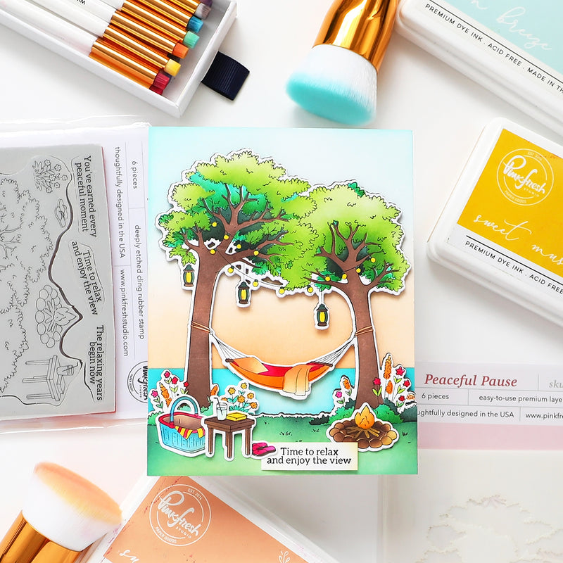 Peaceful Pause cling stamp