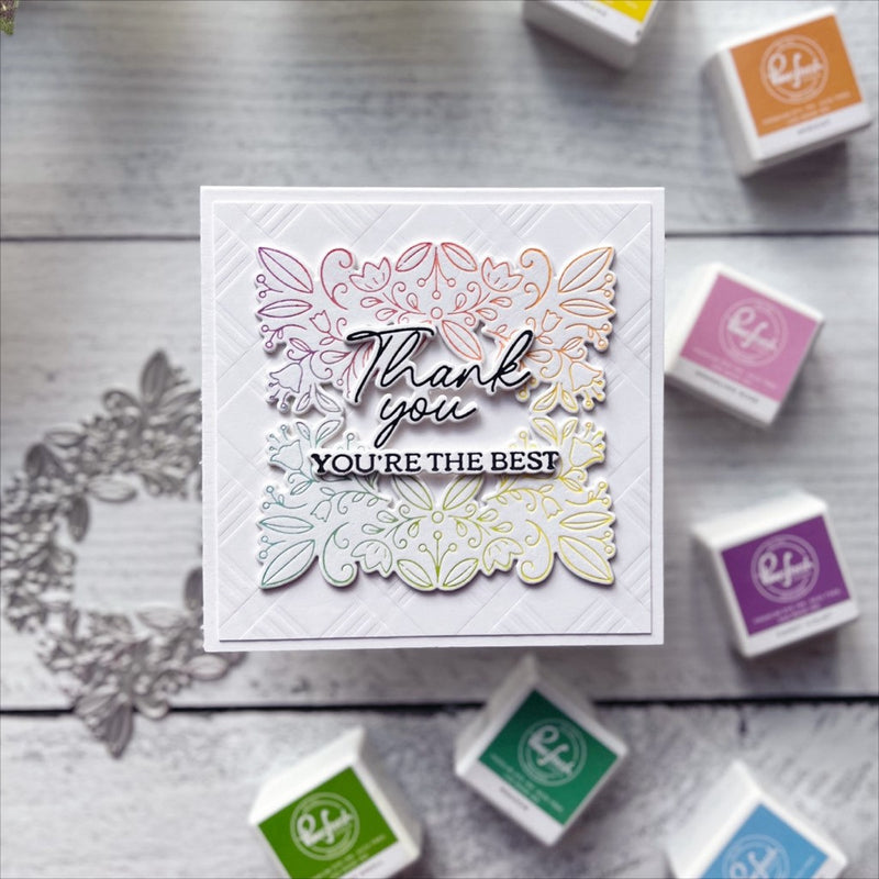 Floral Square Frame die