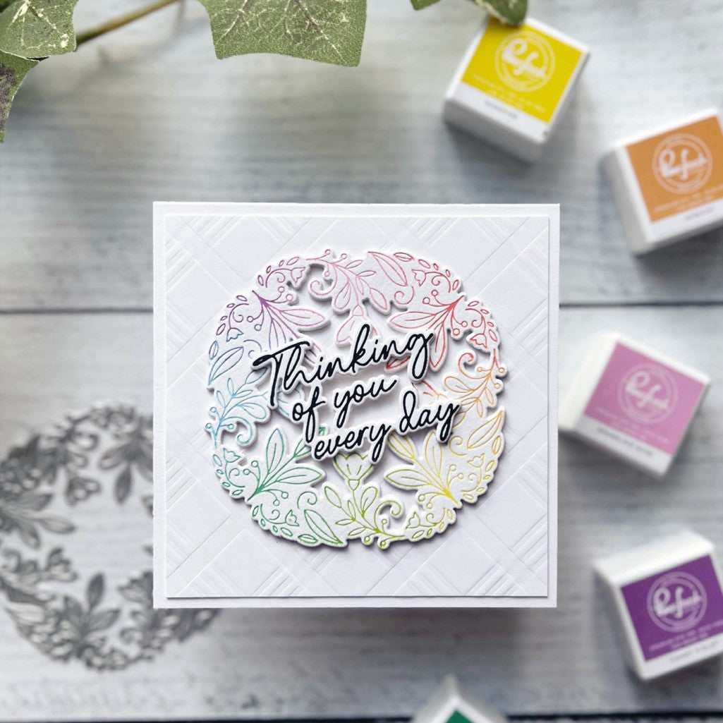 Floral Round Frame die