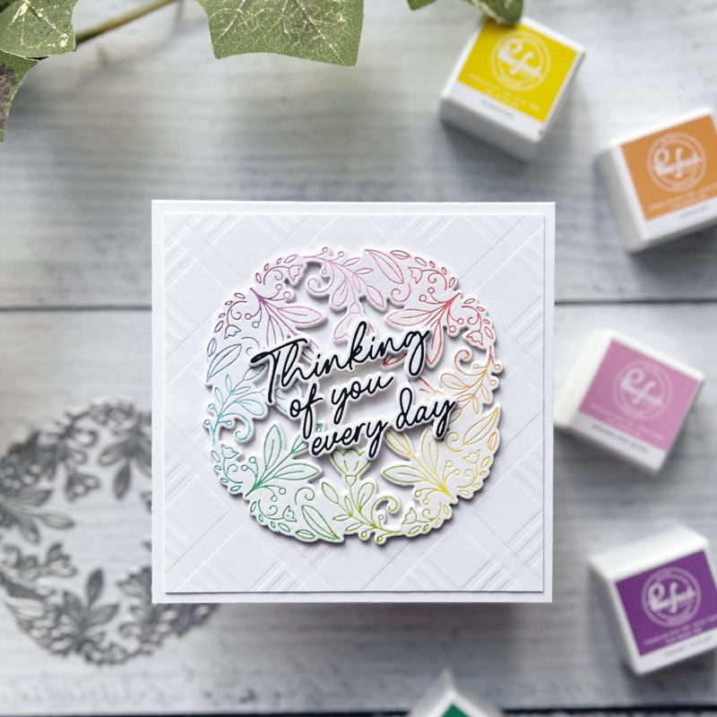 Floral Round Frame die