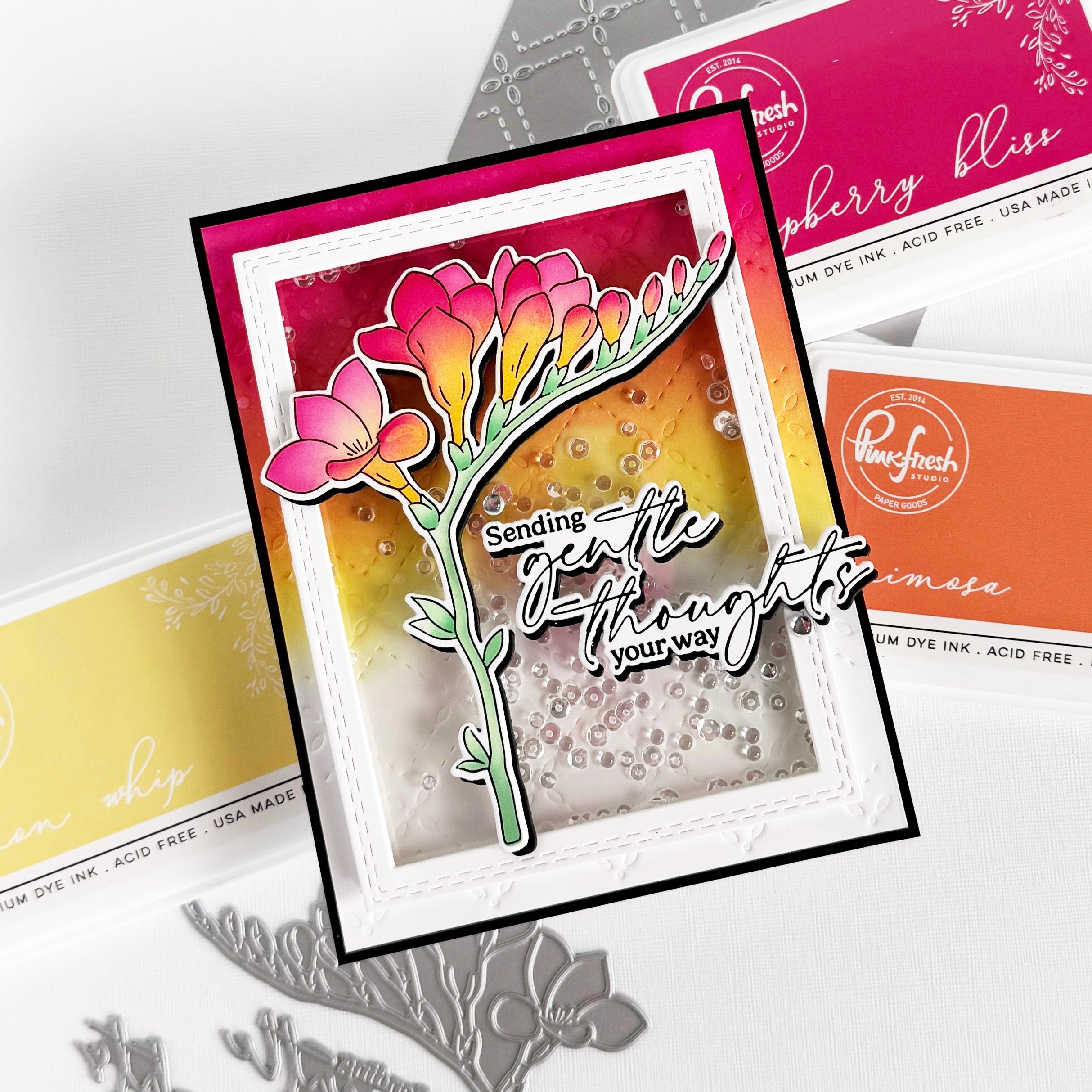 Freesia Flourish die – Pinkfresh Studio
