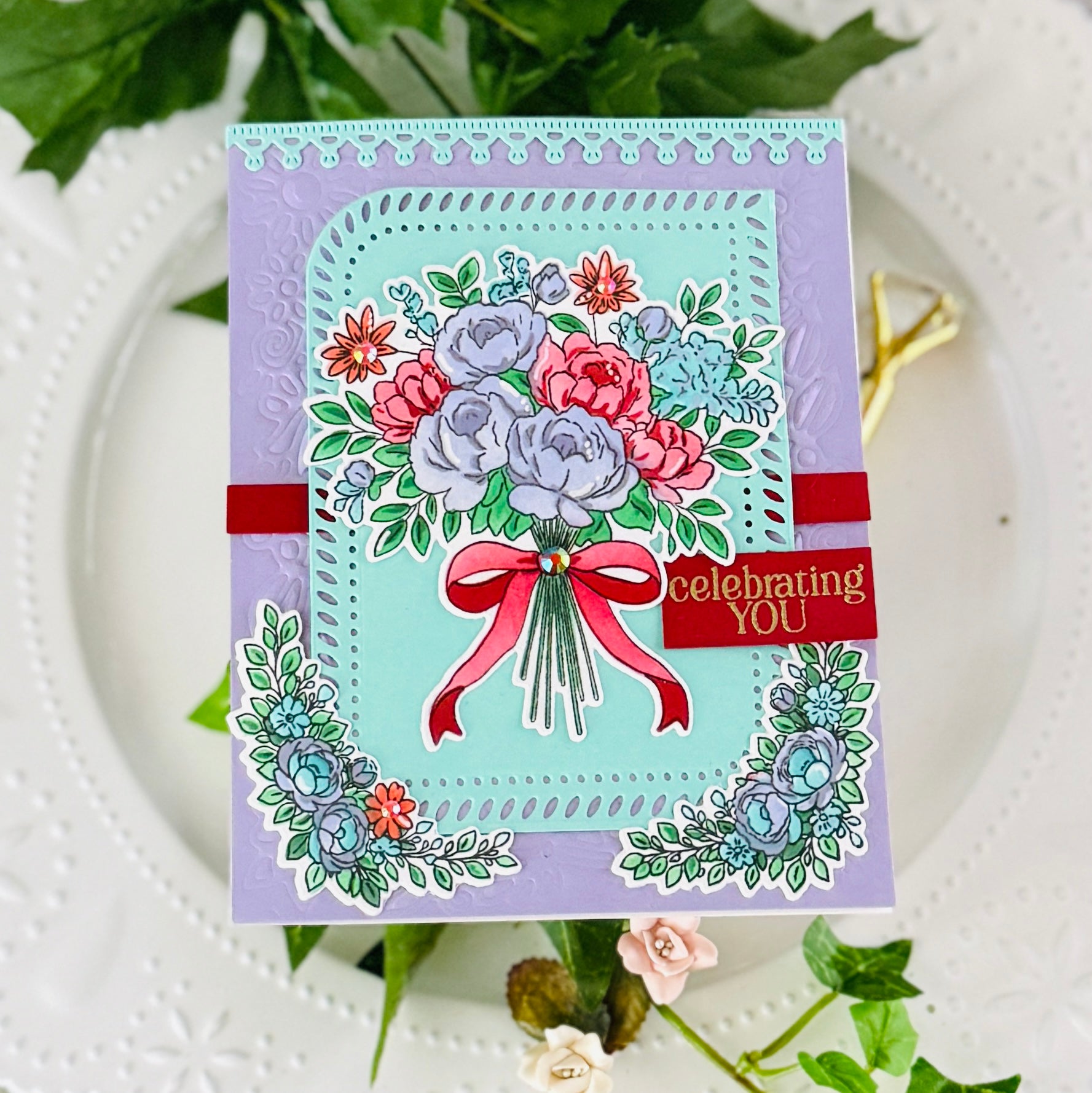 Celebrate in Blooms stamp