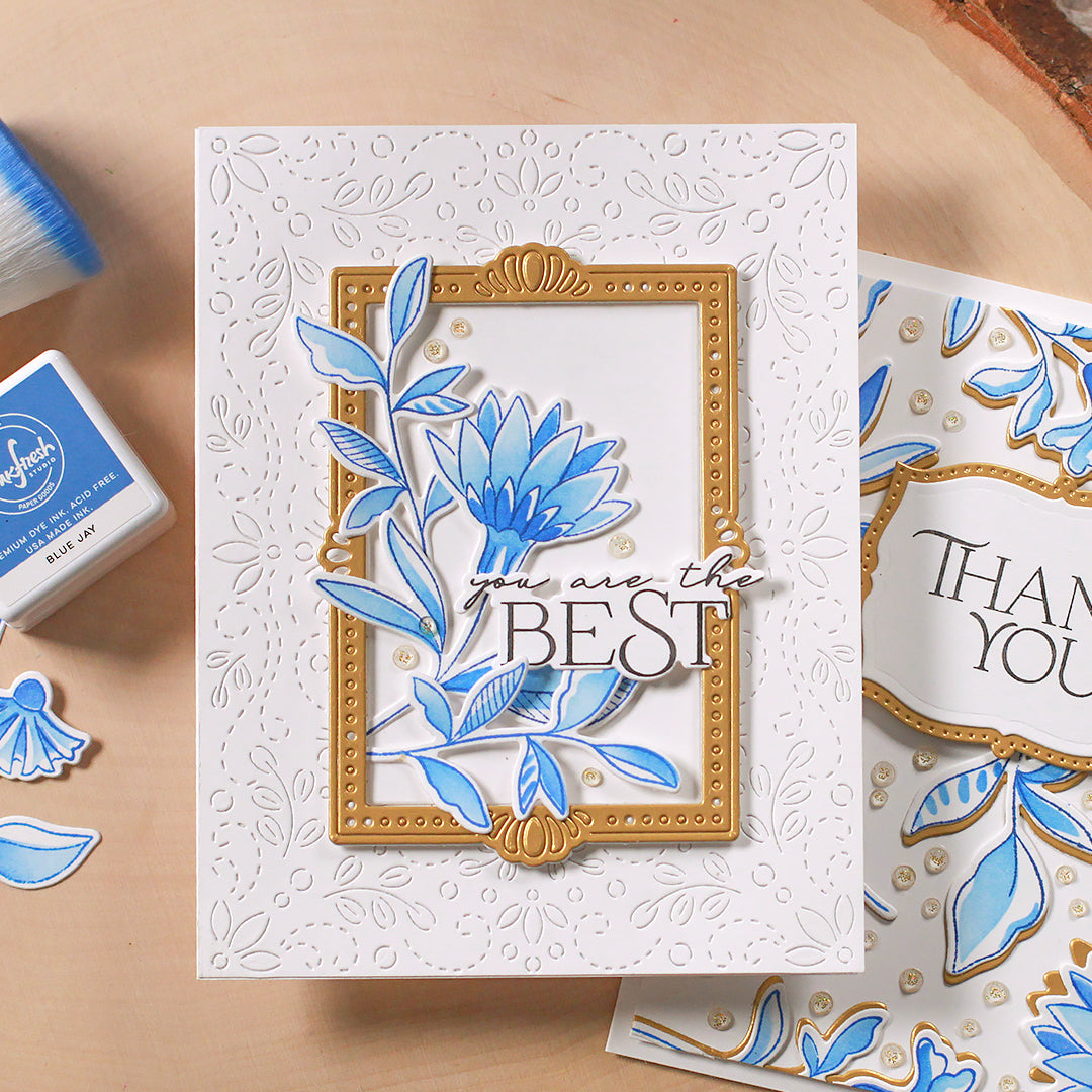 Charming Stitched Florals coverplate die – Pinkfresh Studio