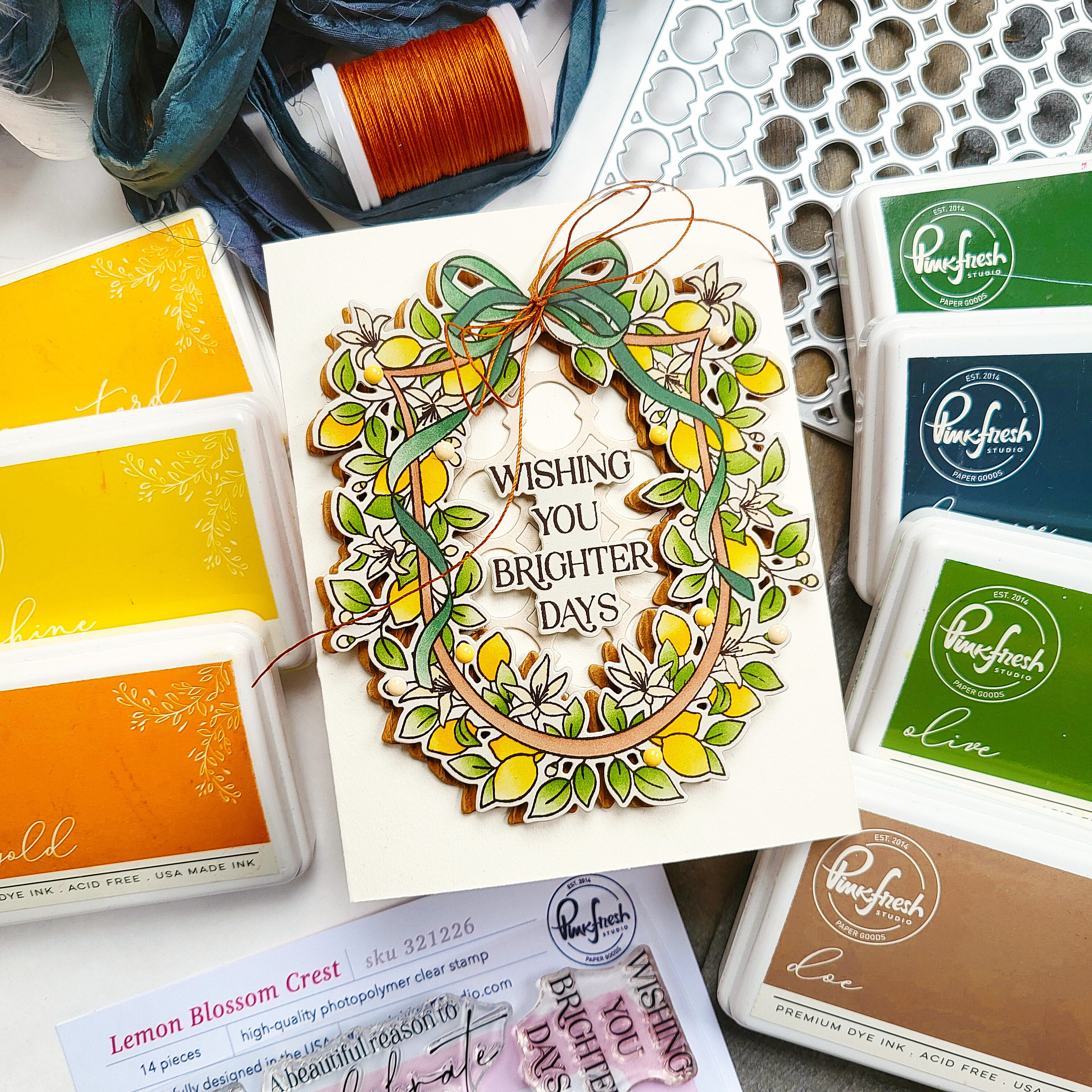 Lemon Blossom Crest die – Pinkfresh Studio