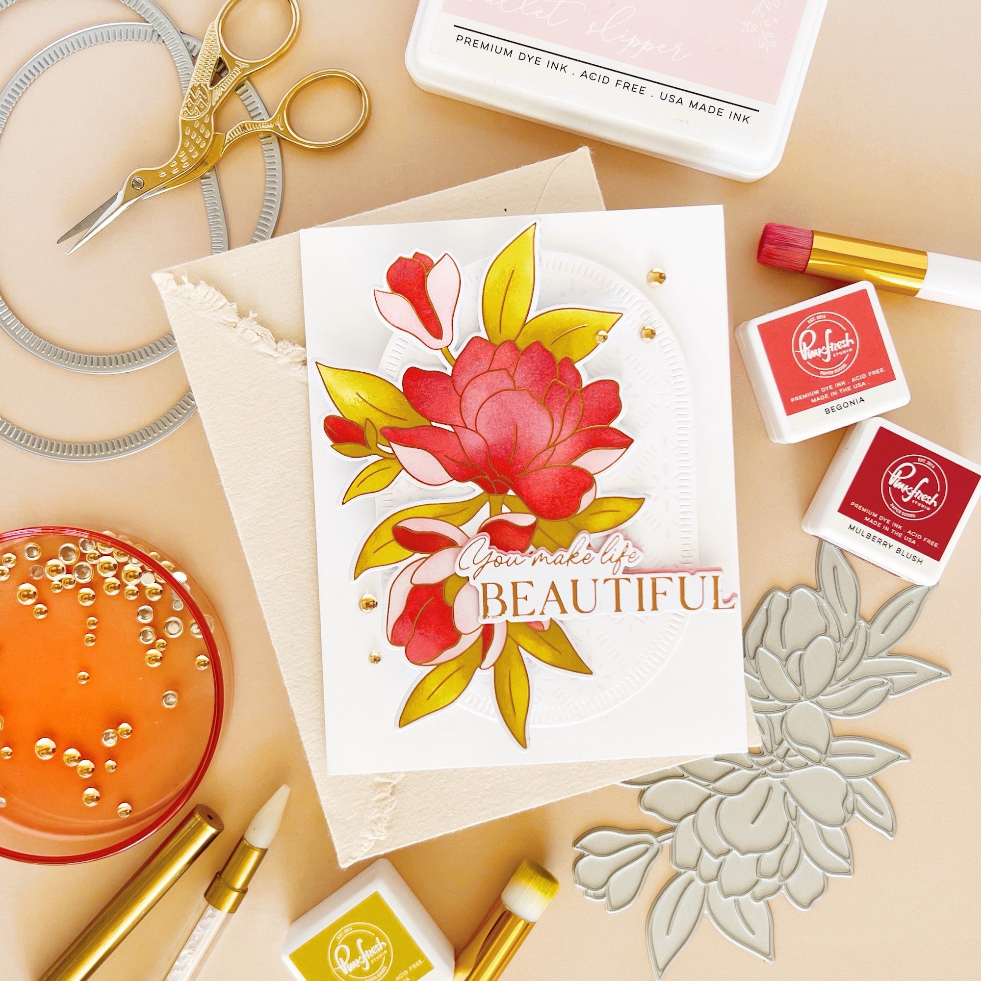 Magnificent Magnolia press plate – Pinkfresh Studio