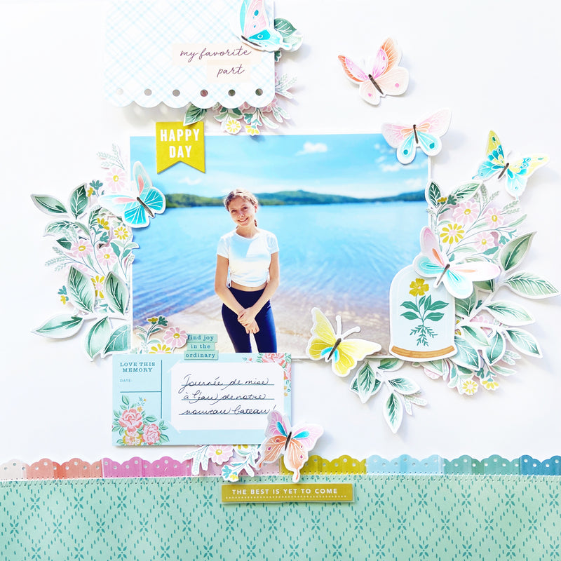 Fluttering Butterflies stamp