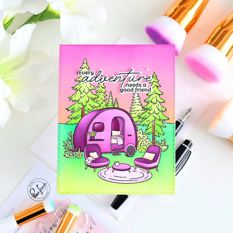 Retro Camp Days stamp