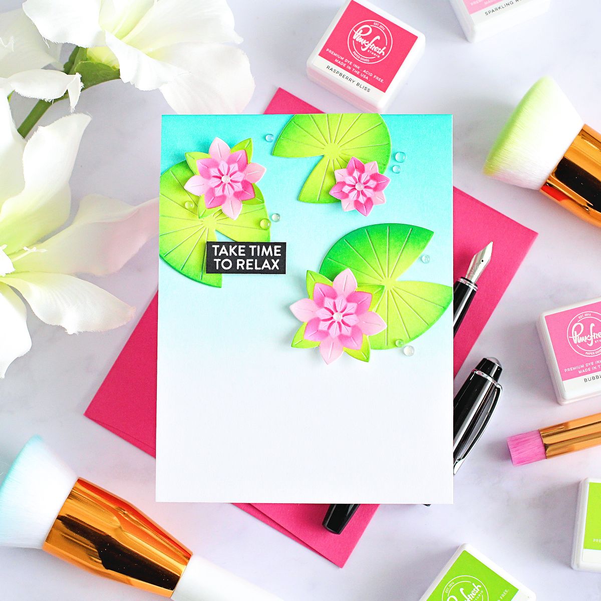 Tranquil Water Lilies die – Pinkfresh Studio