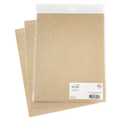 Essentials Glitter Cardstock: Champagne