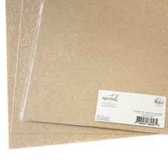 Essentials Glitter Cardstock: Champagne