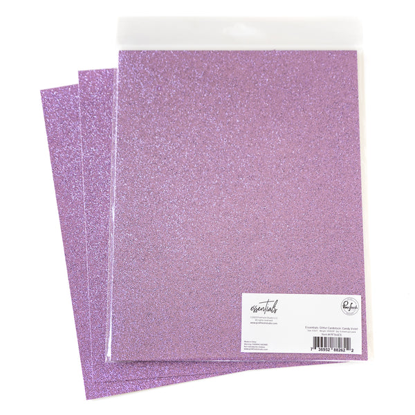 Pale Pink Glitter Cardstock 5/10/20pk