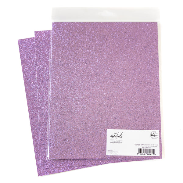 Essentials Glitter Cardstock: Candy Violet
