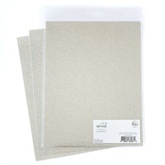 Essentials Glitter Cardstock: Silver