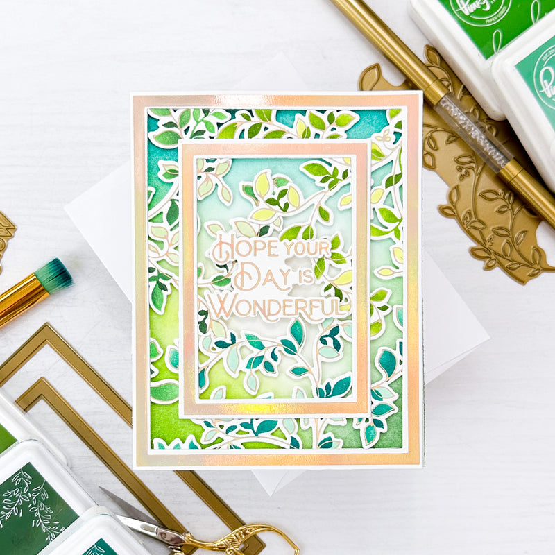 Delicate Foliage hot foil