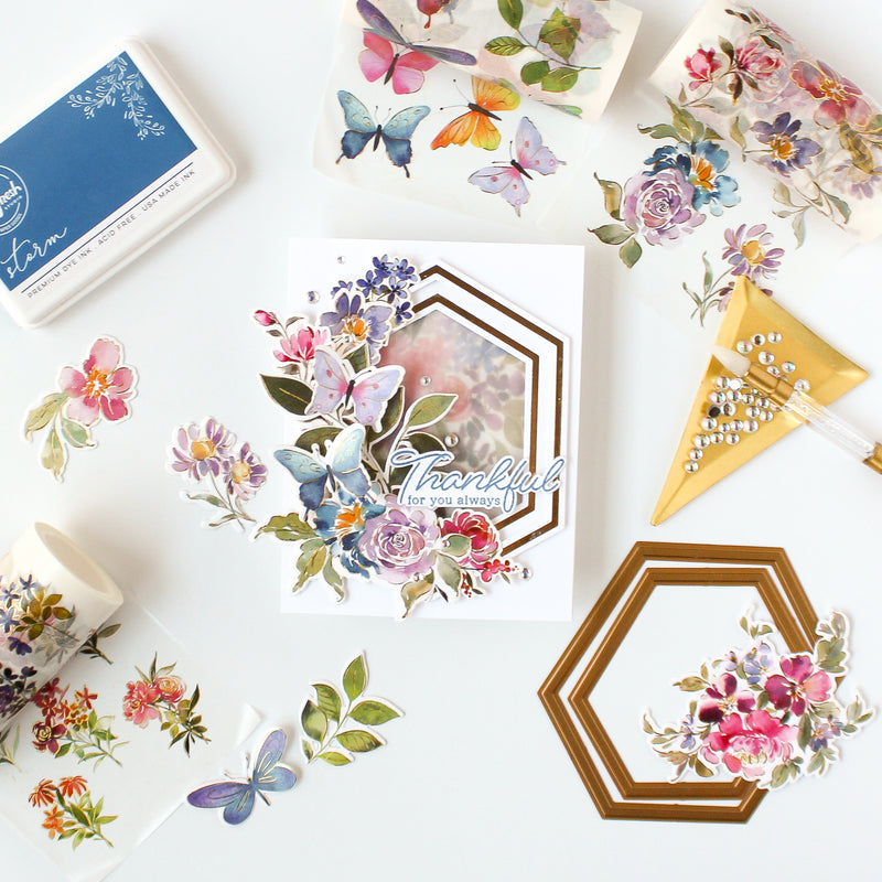 Fluttering Butterflies washi