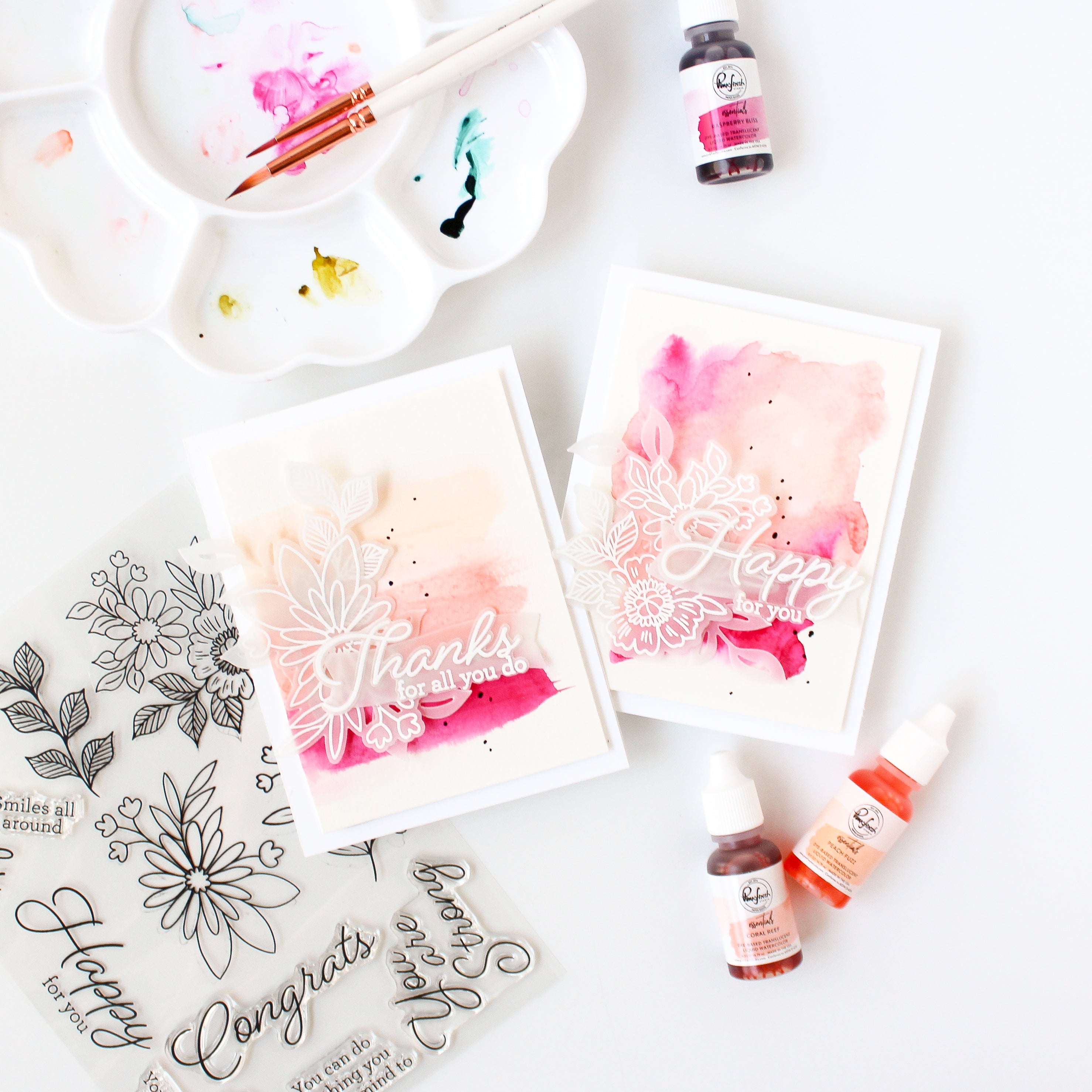 Premium Liquid Watercolors: Jewel Tones