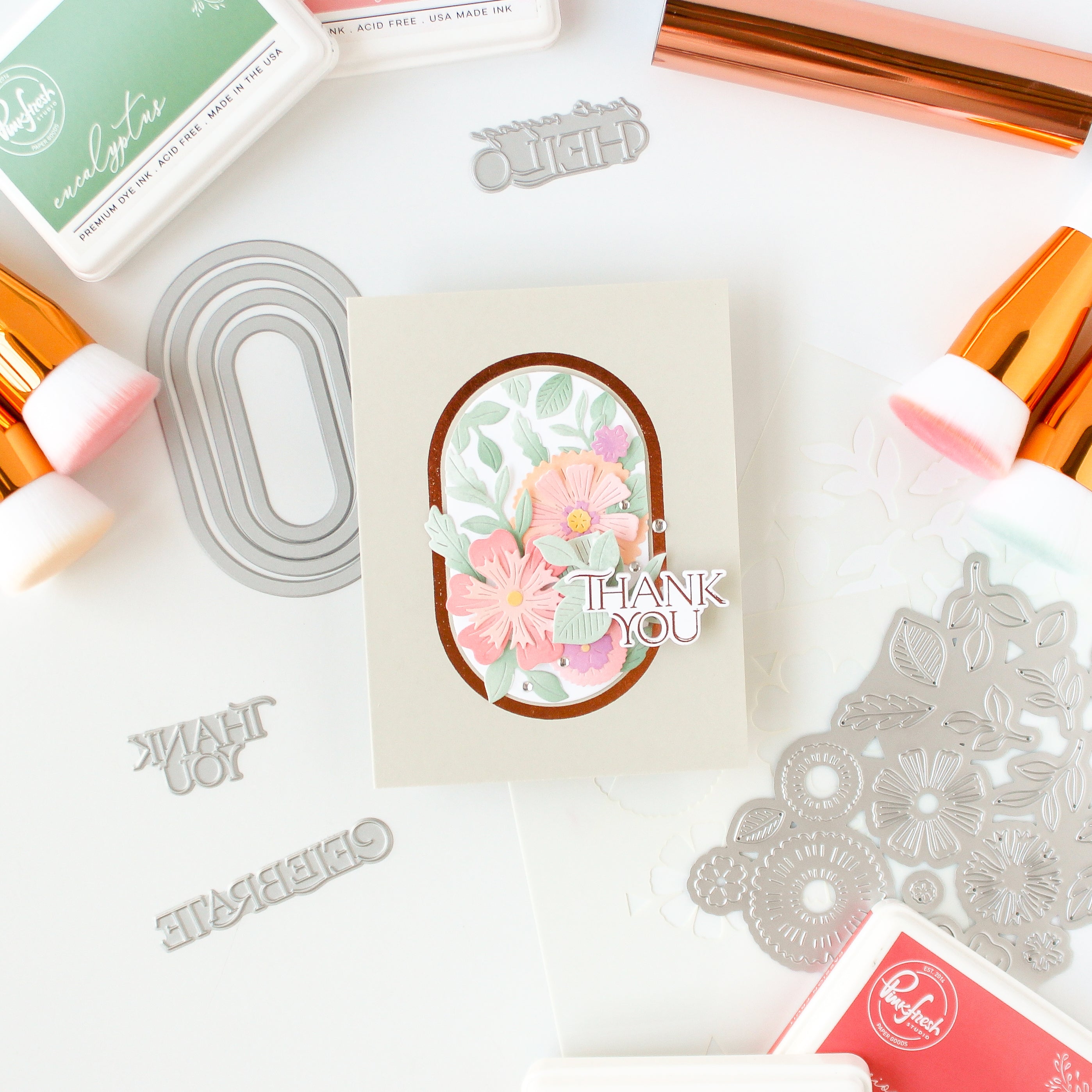 Nested Elongated Ovals press plate – Pinkfresh Studio