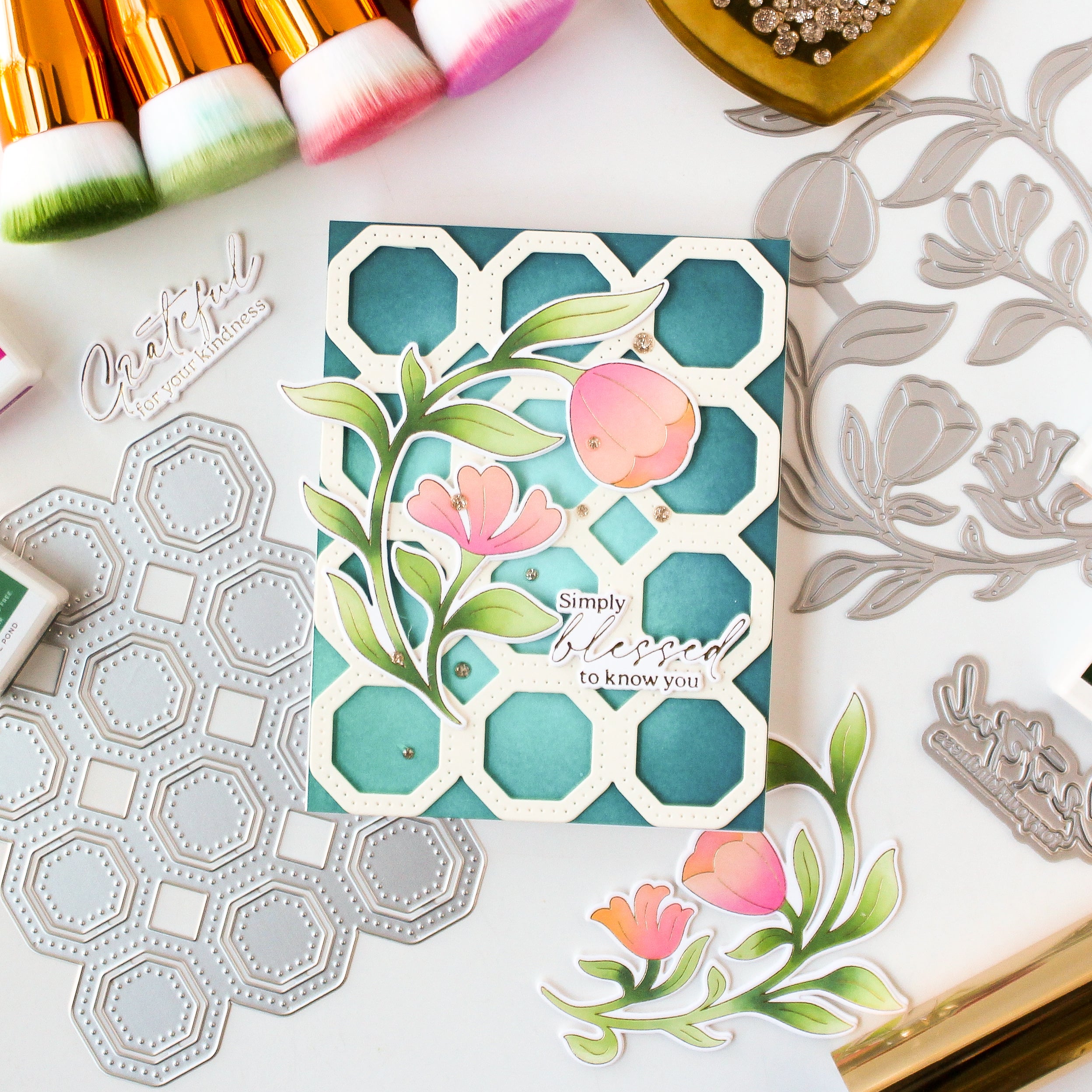 Moonlit Blooms die – Pinkfresh Studio