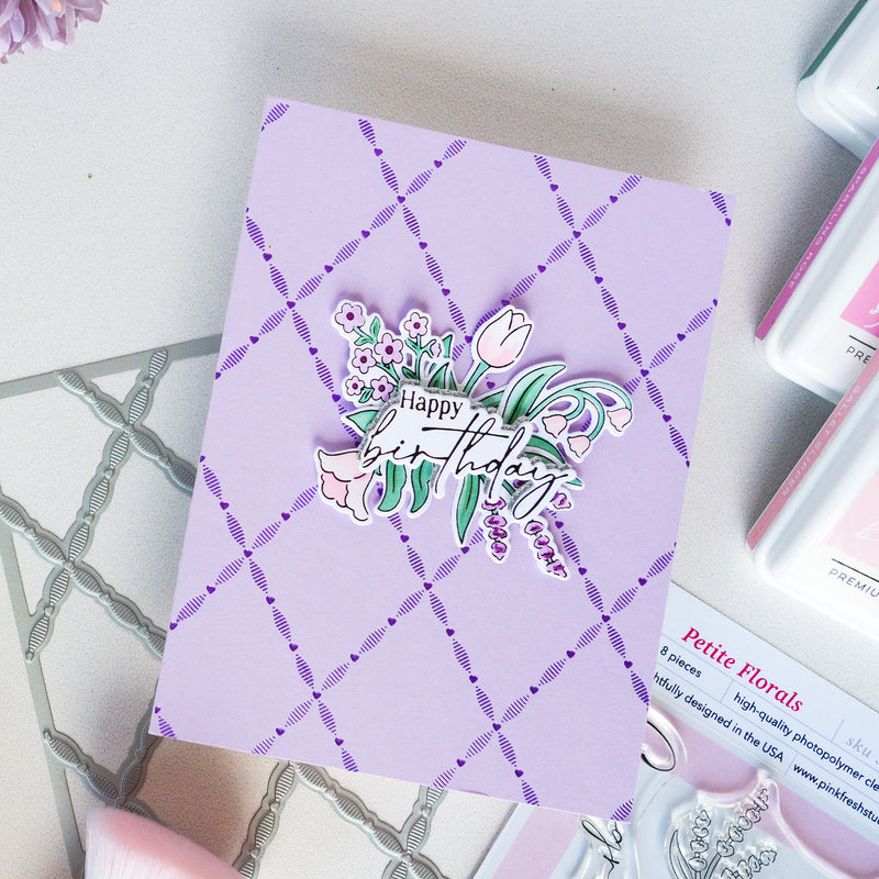 Petite Florals stencil